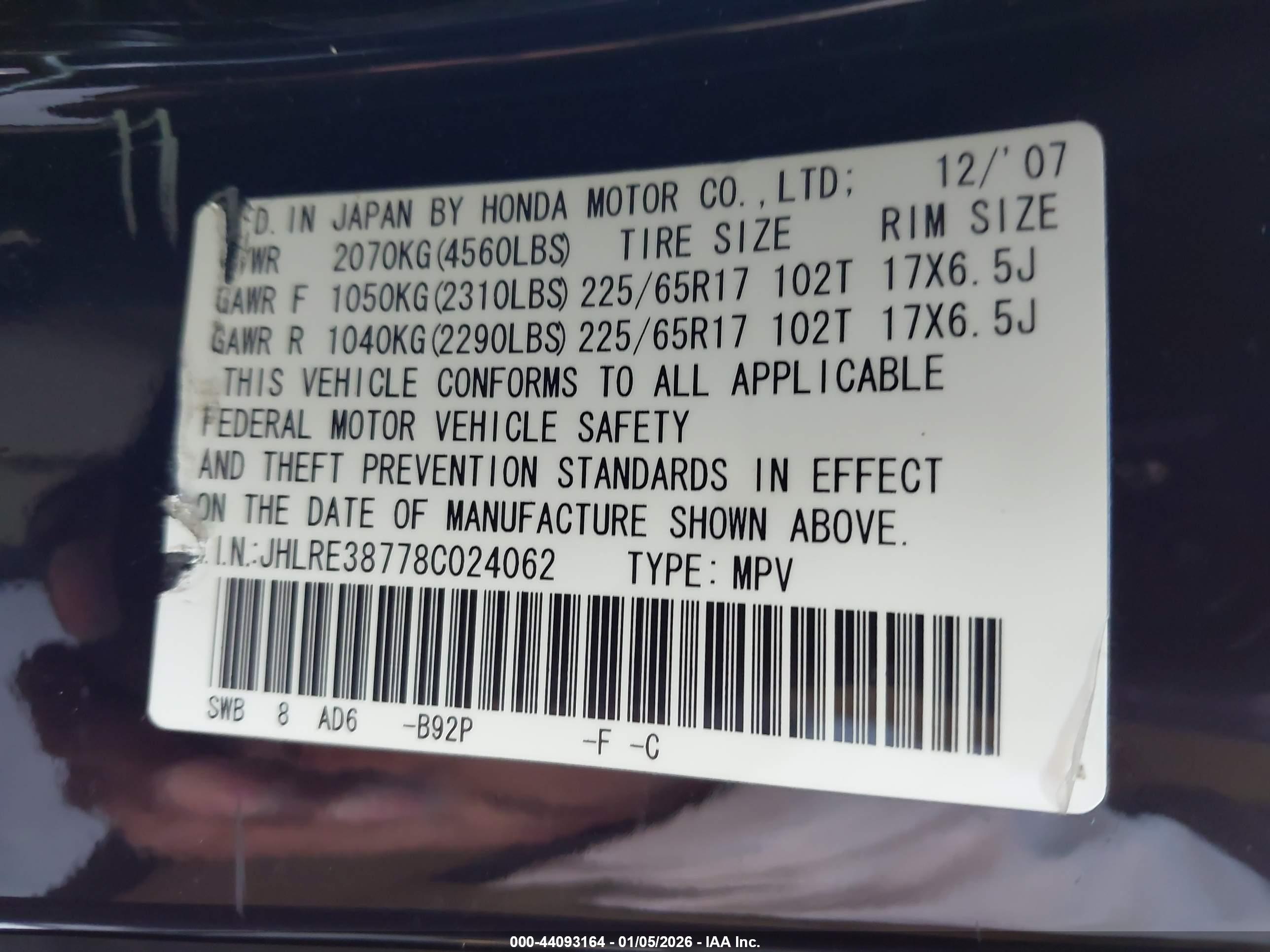 HONDA CR-V image 9