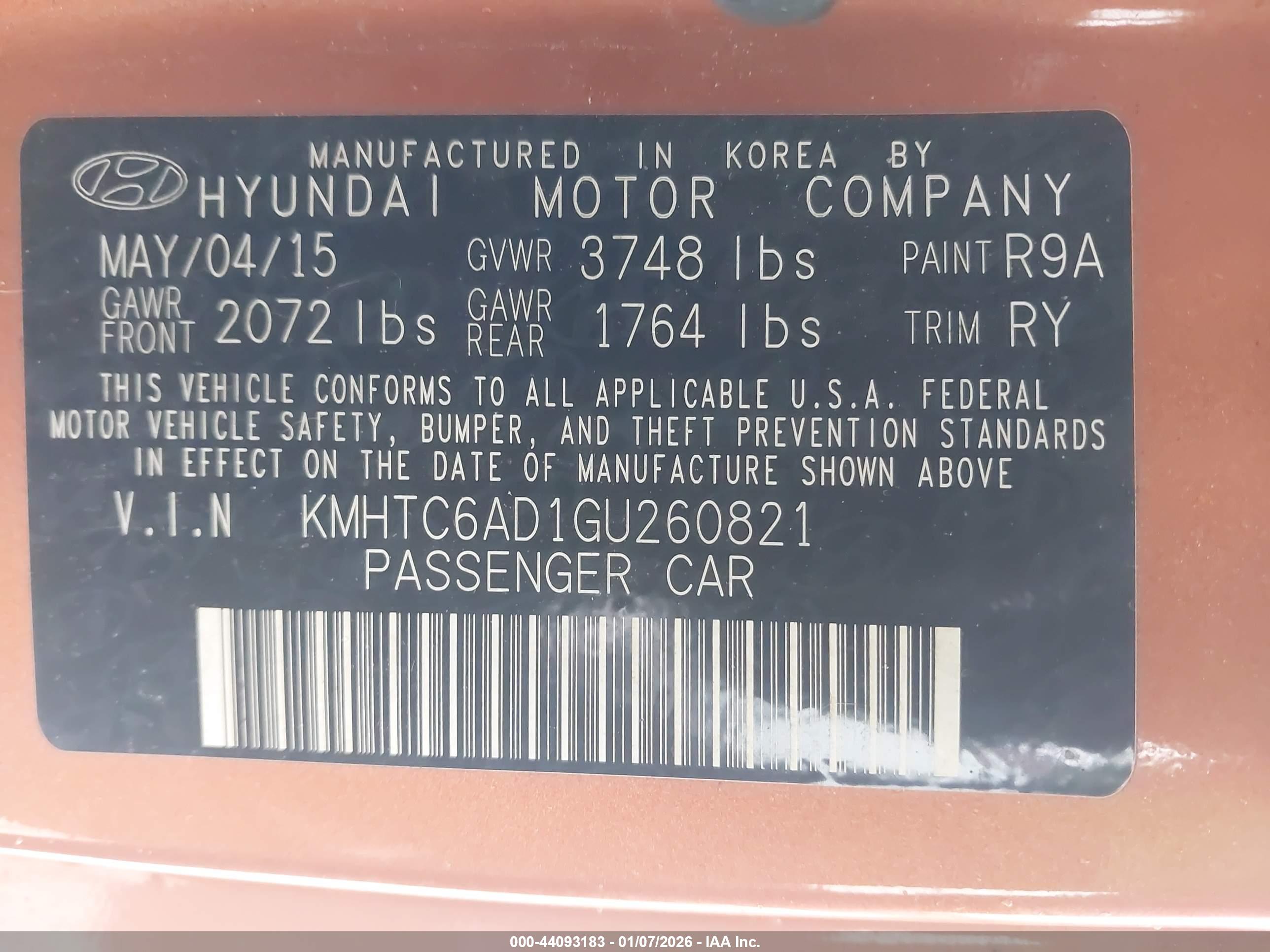 HYUNDAI VELOSTER image 9