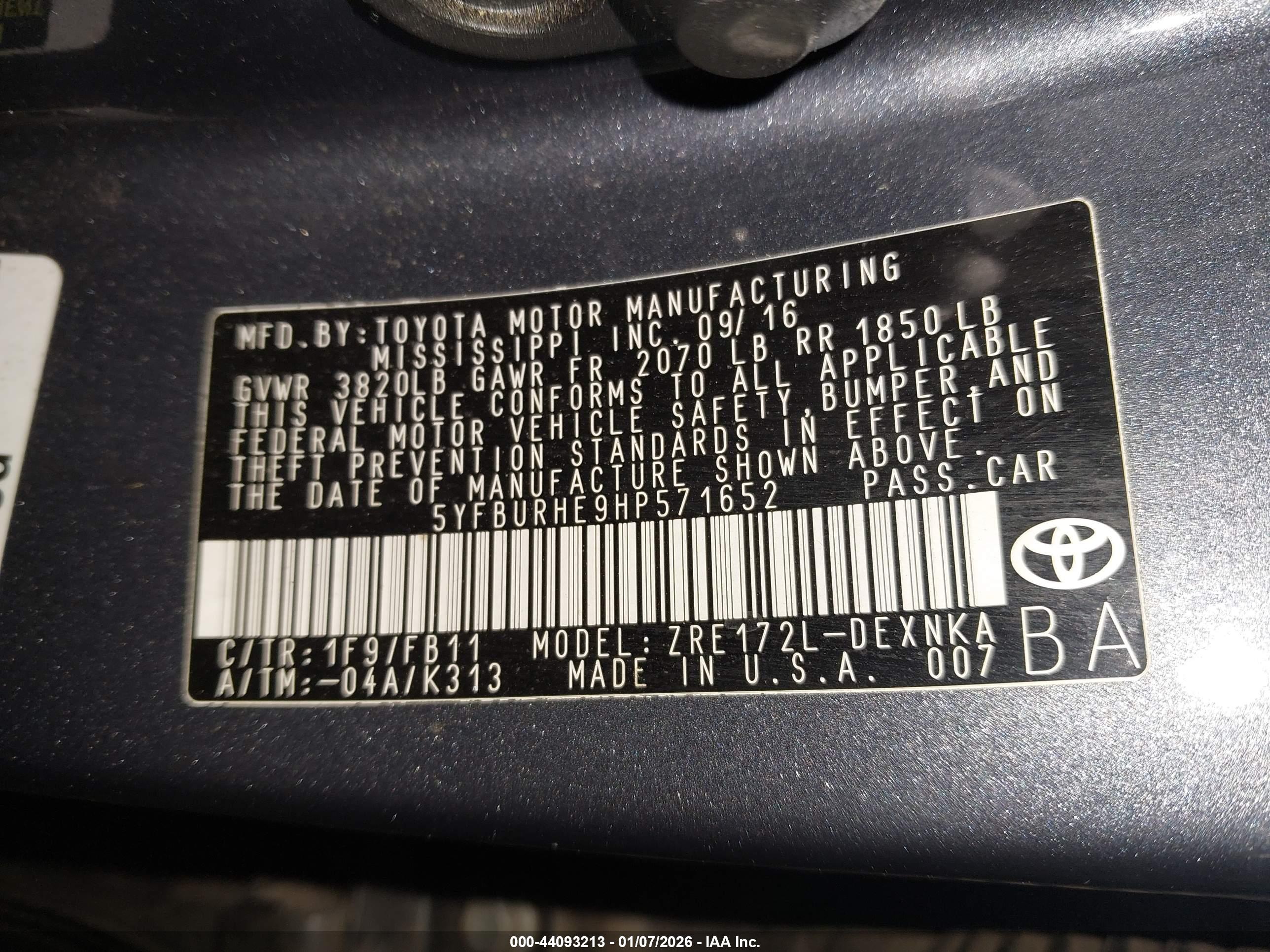 TOYOTA COROLLA image 9