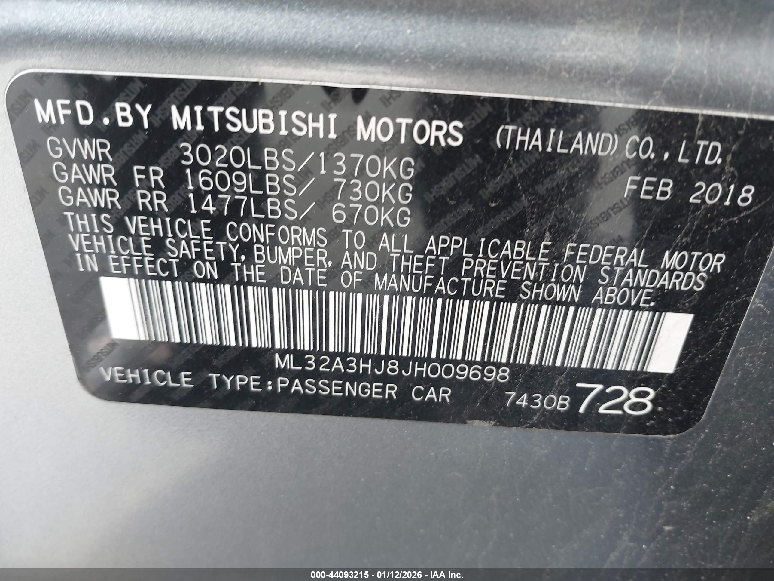 MITSUBISHI MIRAGE image 9