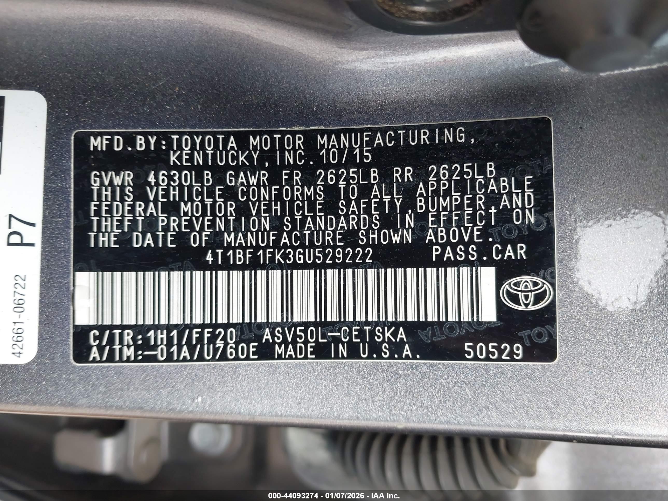 TOYOTA CAMRY image 9