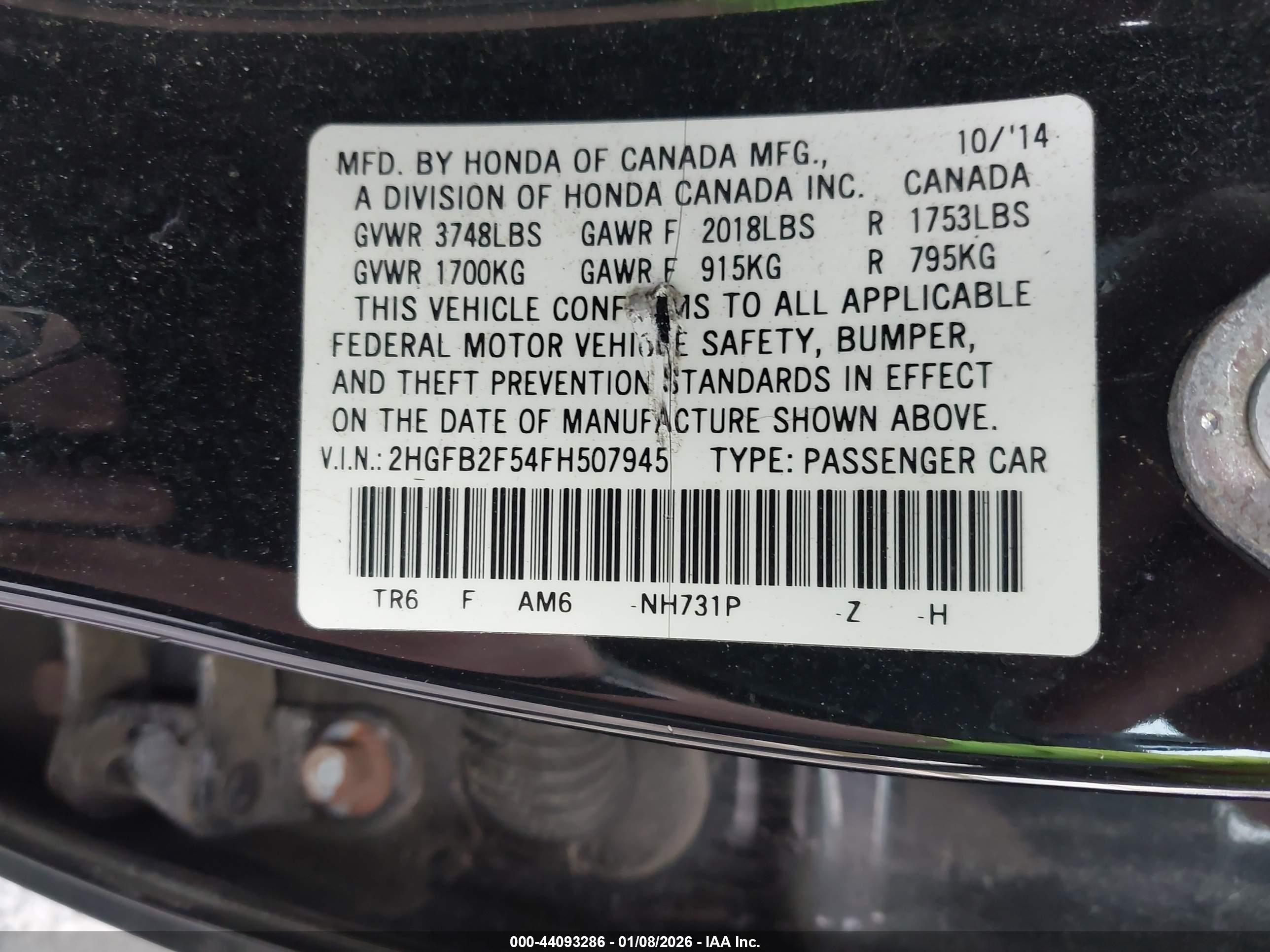 HONDA CIVIC image 9