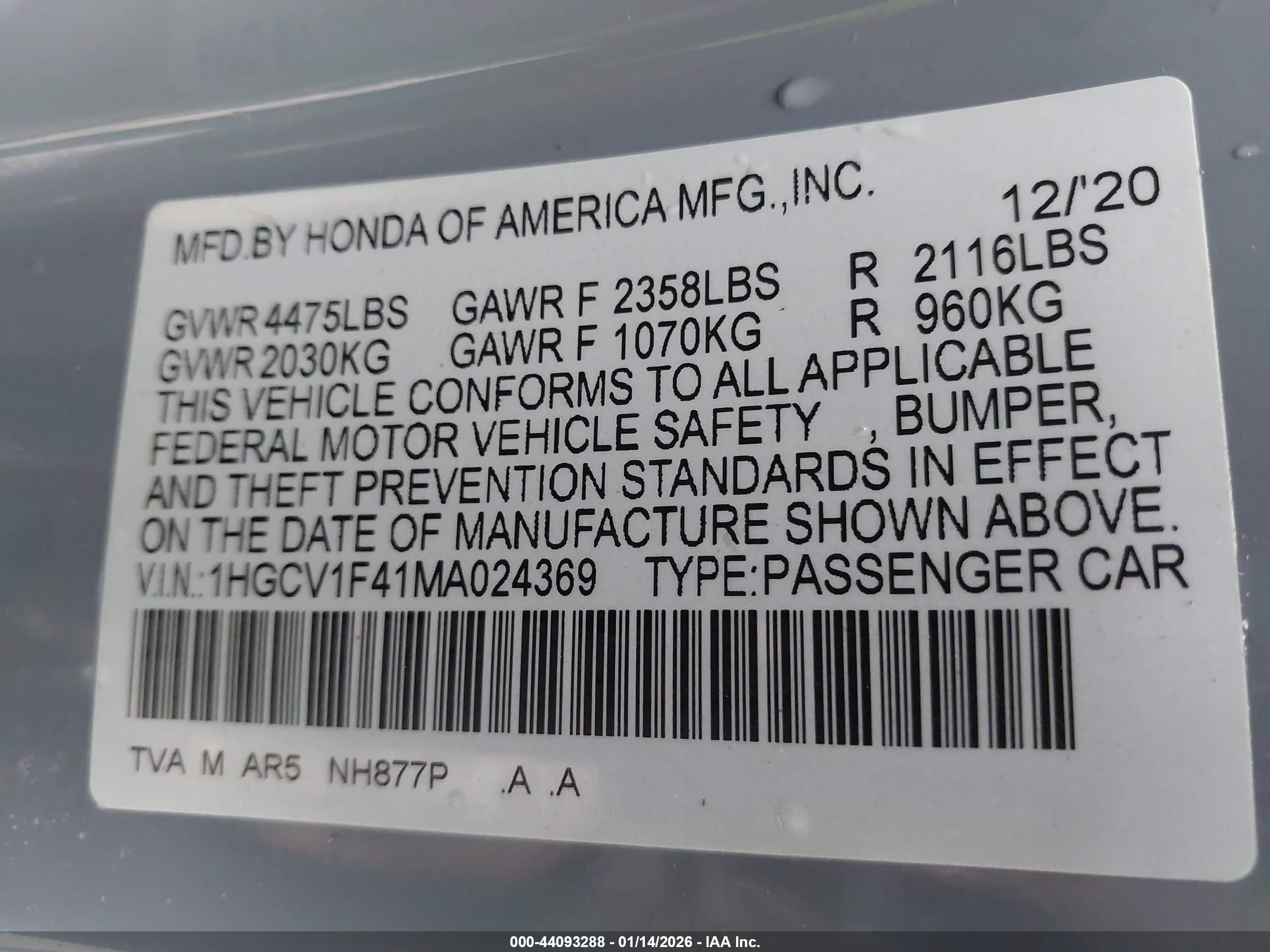 HONDA ACCORD image 9