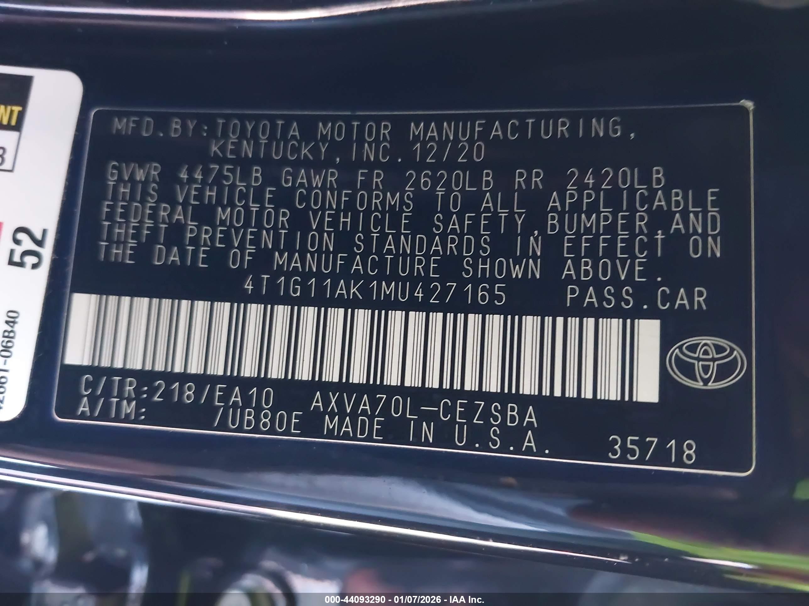 TOYOTA CAMRY image 9