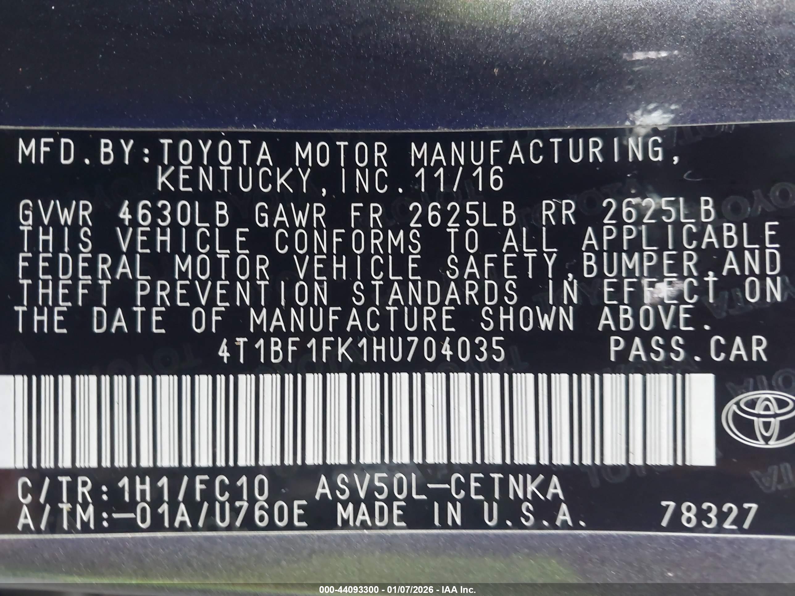 TOYOTA CAMRY image 9