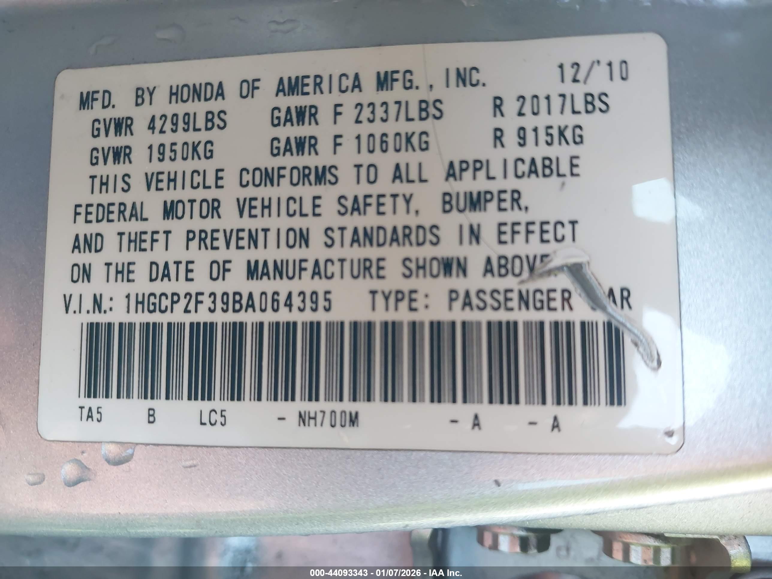 HONDA ACCORD image 9