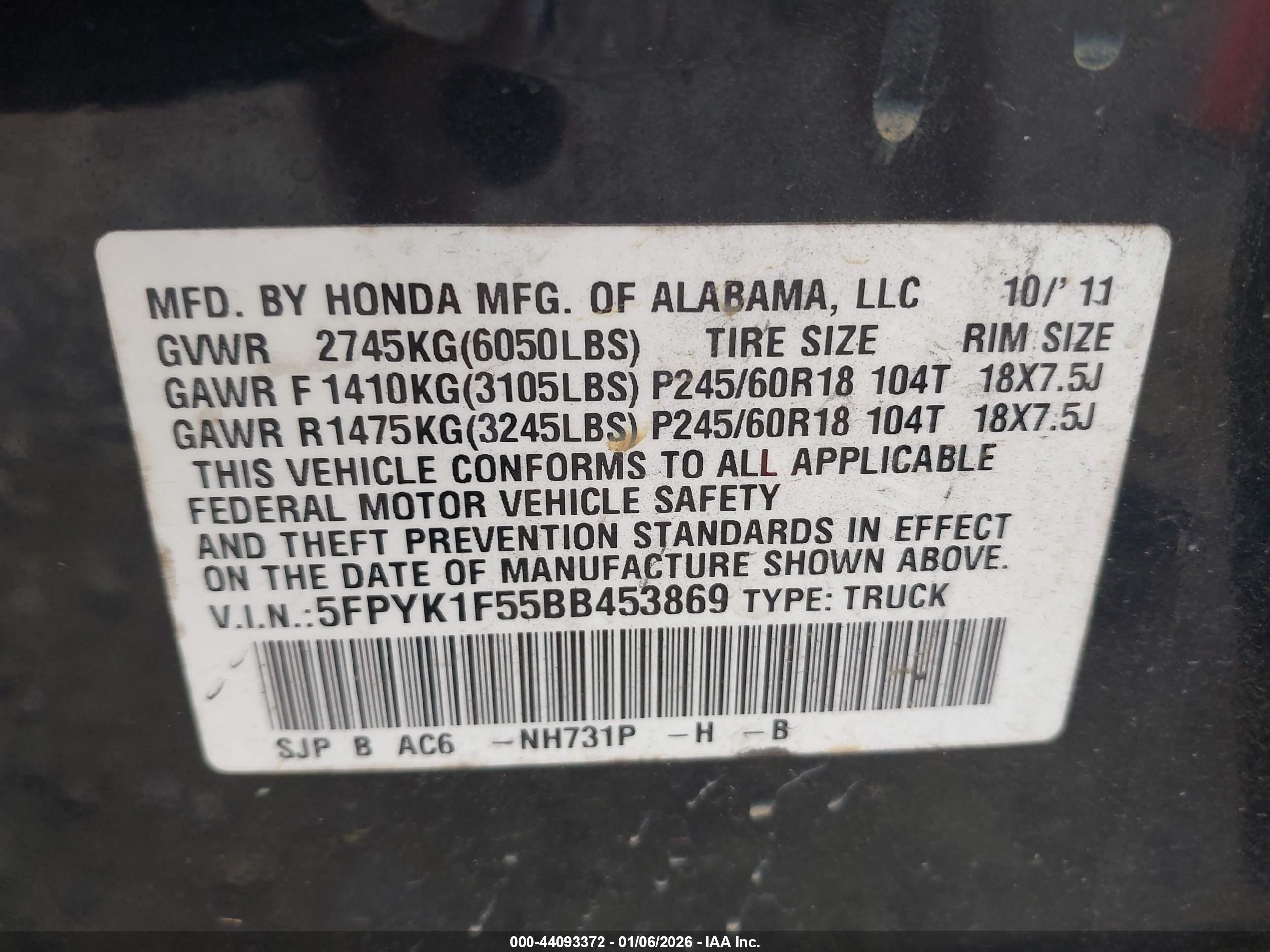 HONDA RIDGELINE image 9