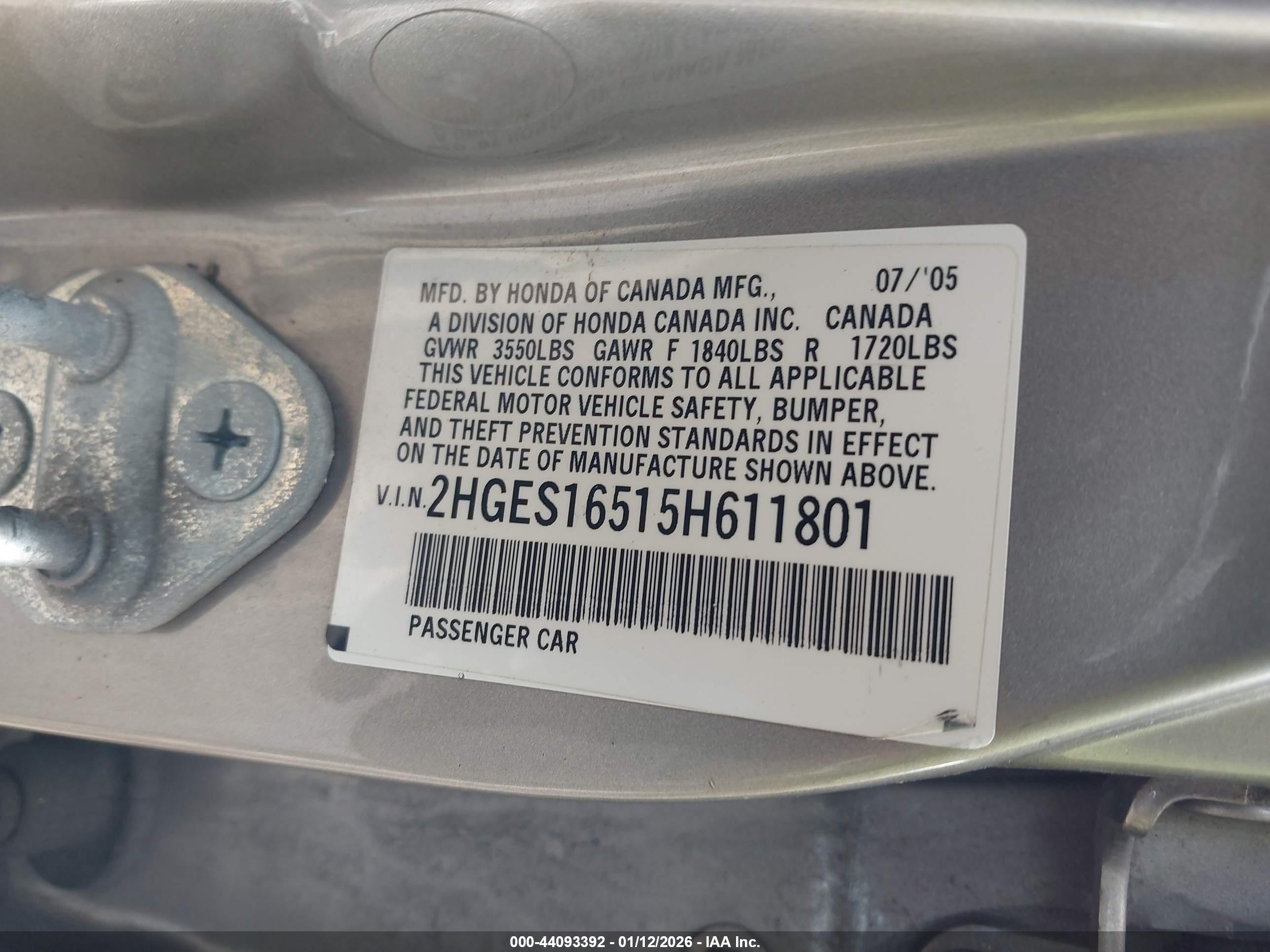 HONDA CIVIC image 9