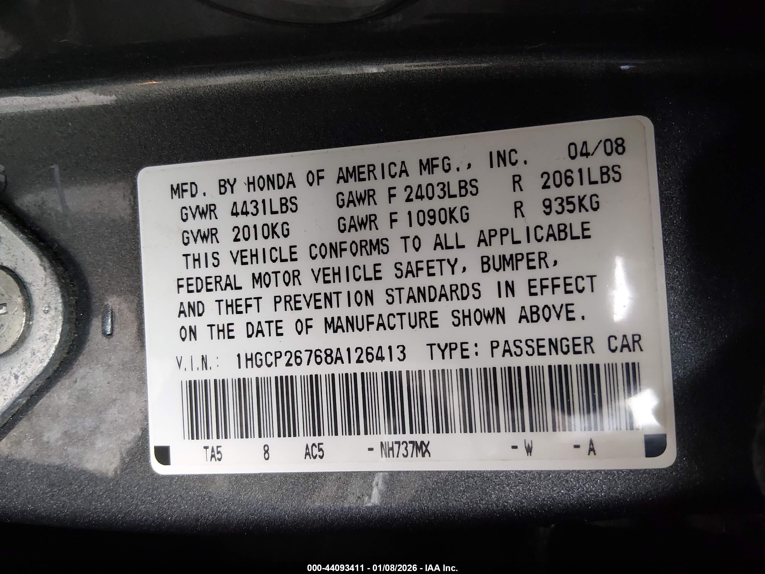 HONDA ACCORD image 9