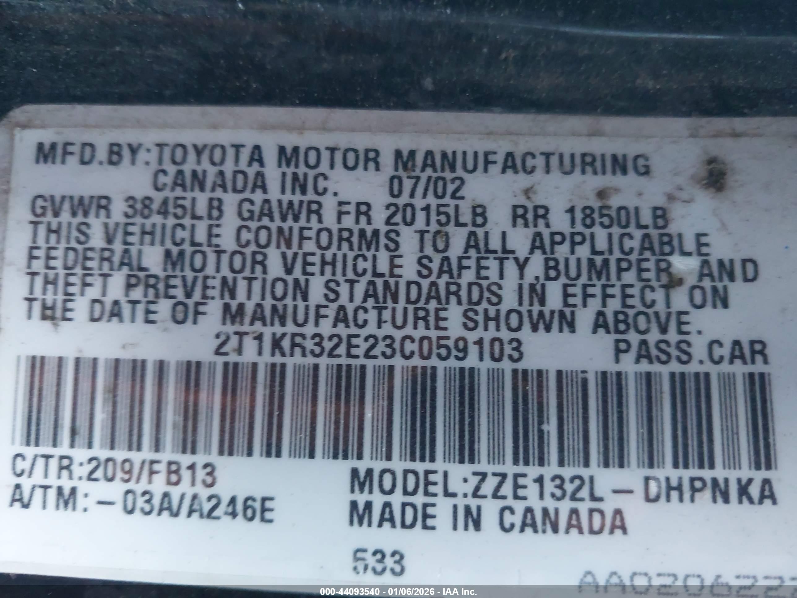 TOYOTA MATRIX image 9