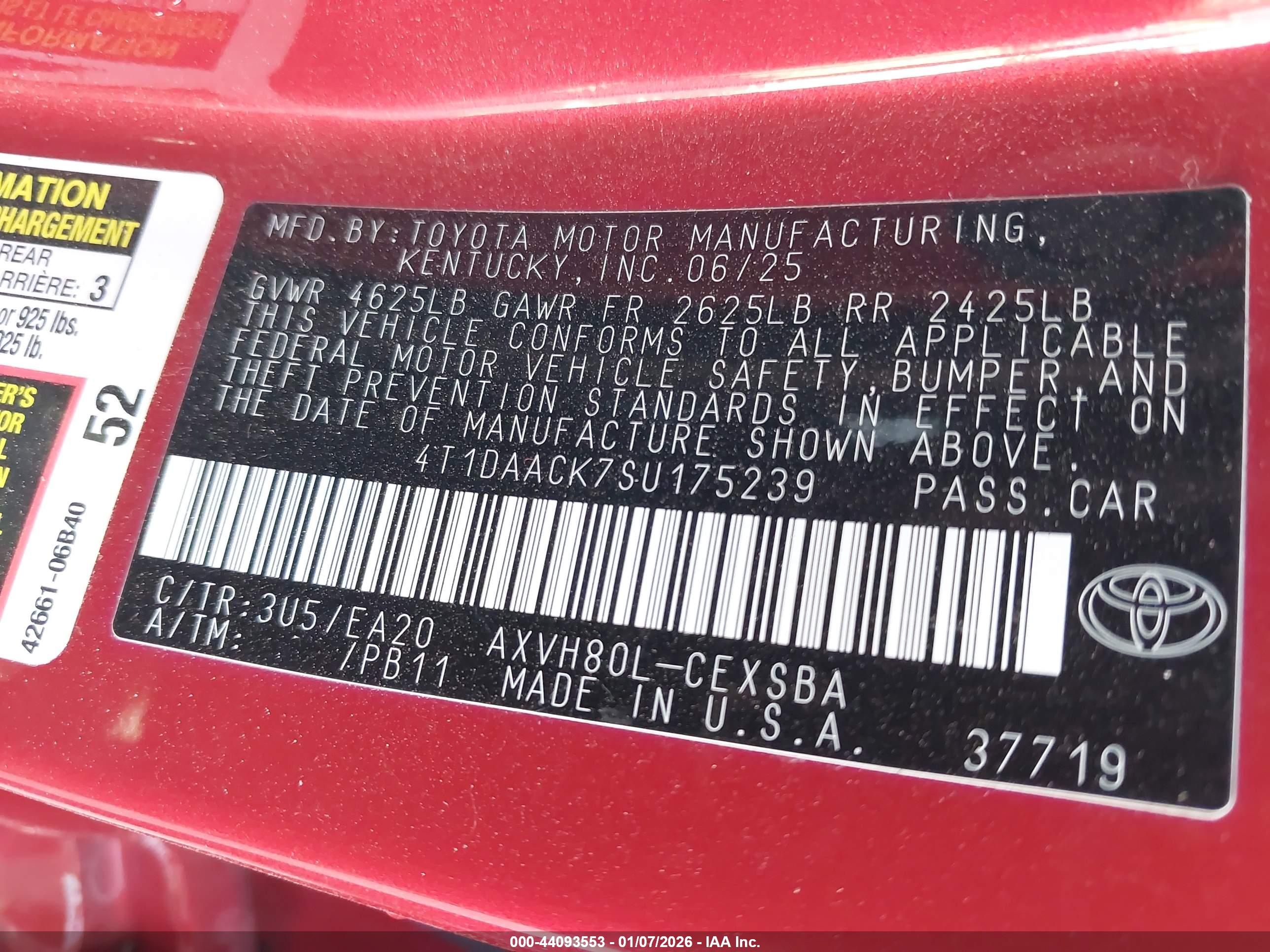 TOYOTA CAMRY image 9