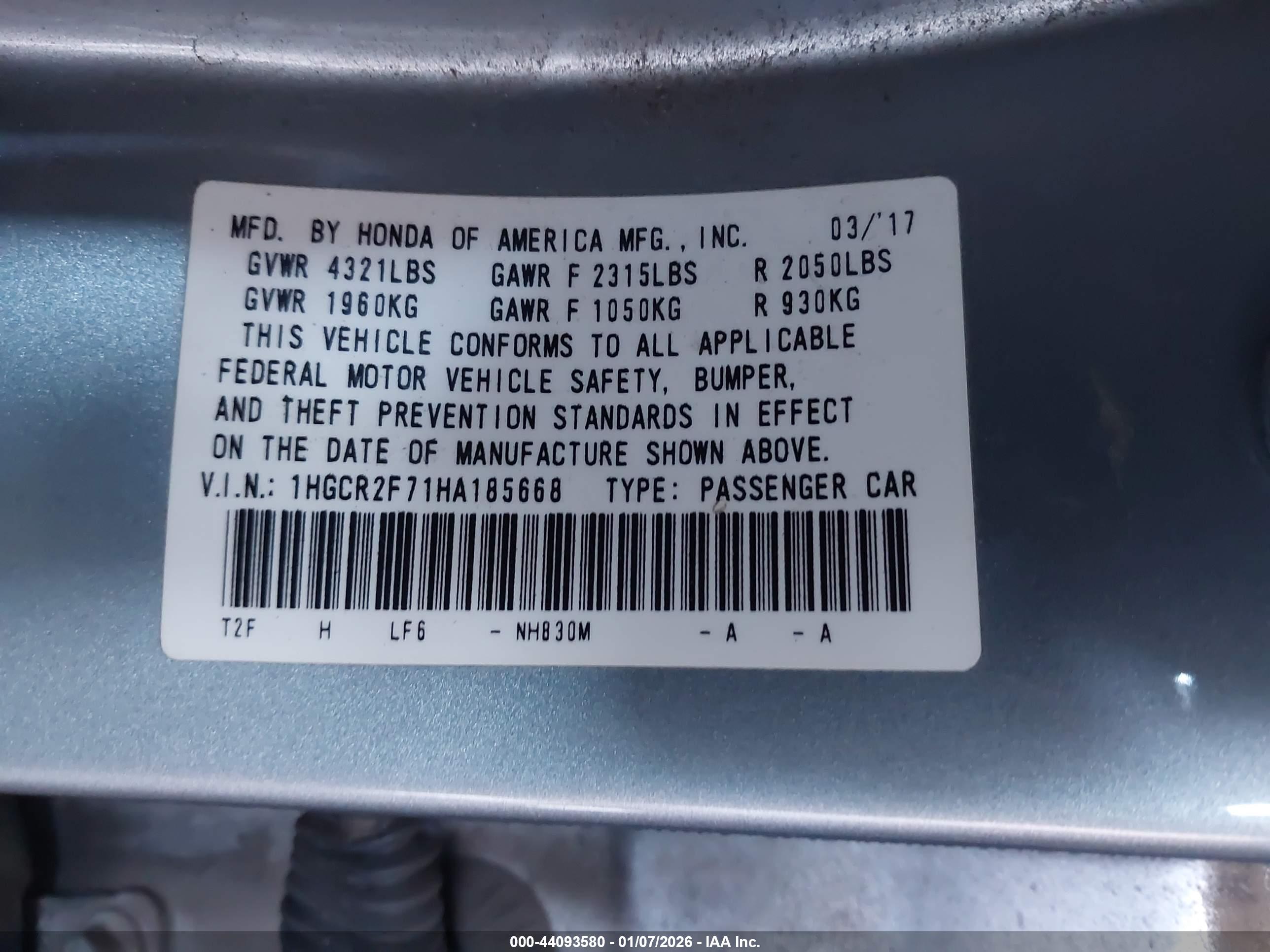 HONDA ACCORD image 9