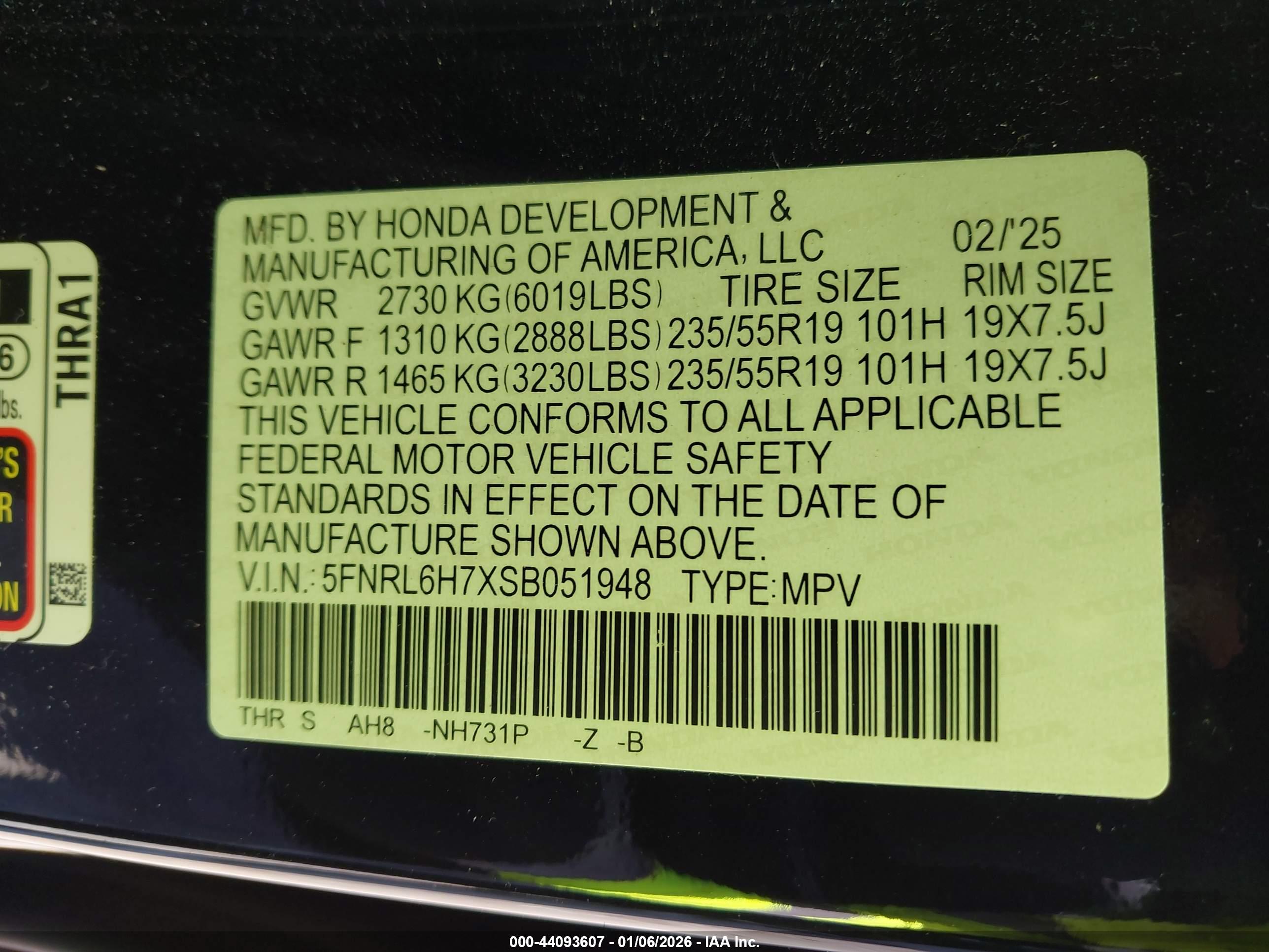 HONDA ODYSSEY image 9