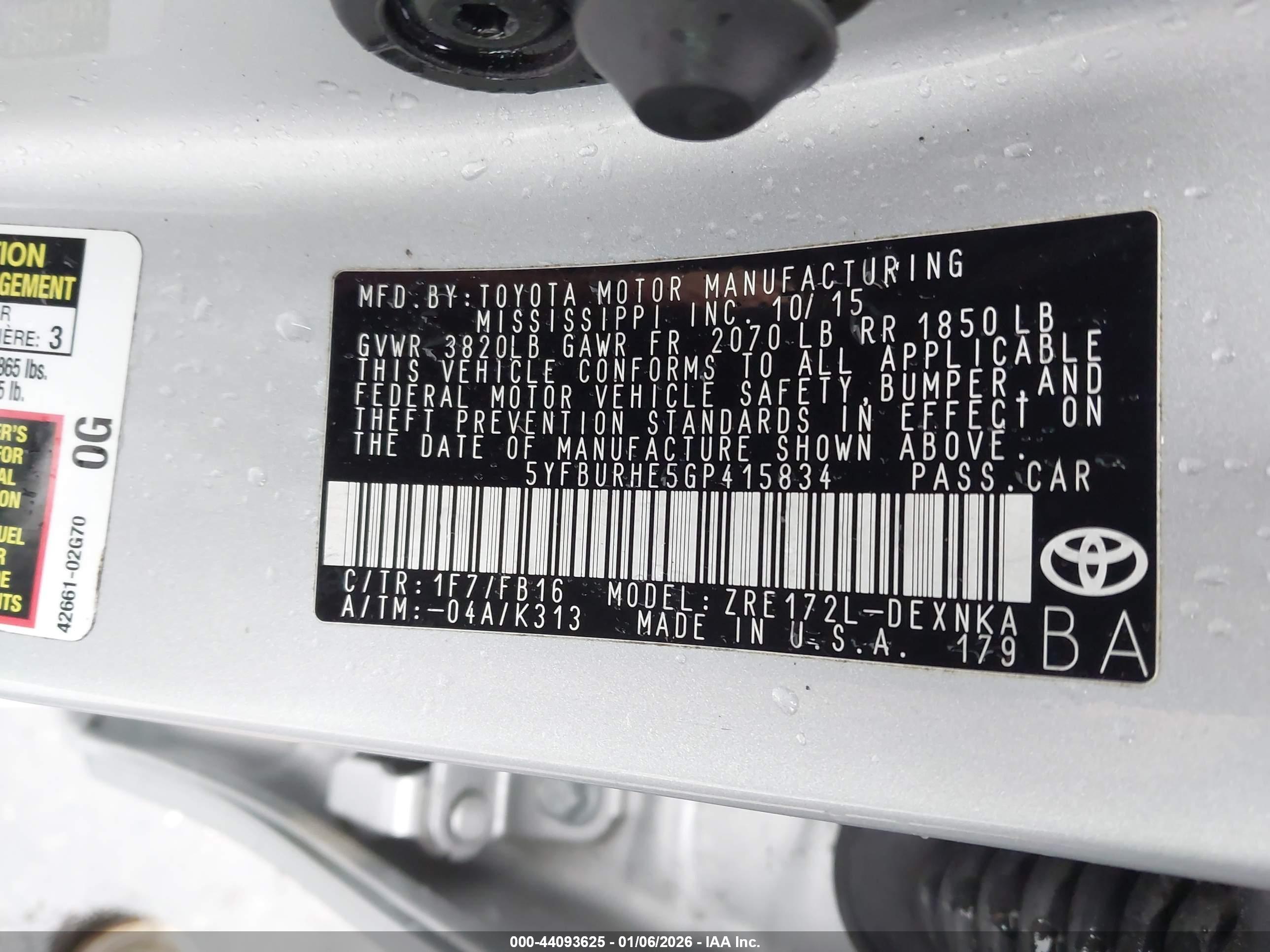 TOYOTA COROLLA image 9
