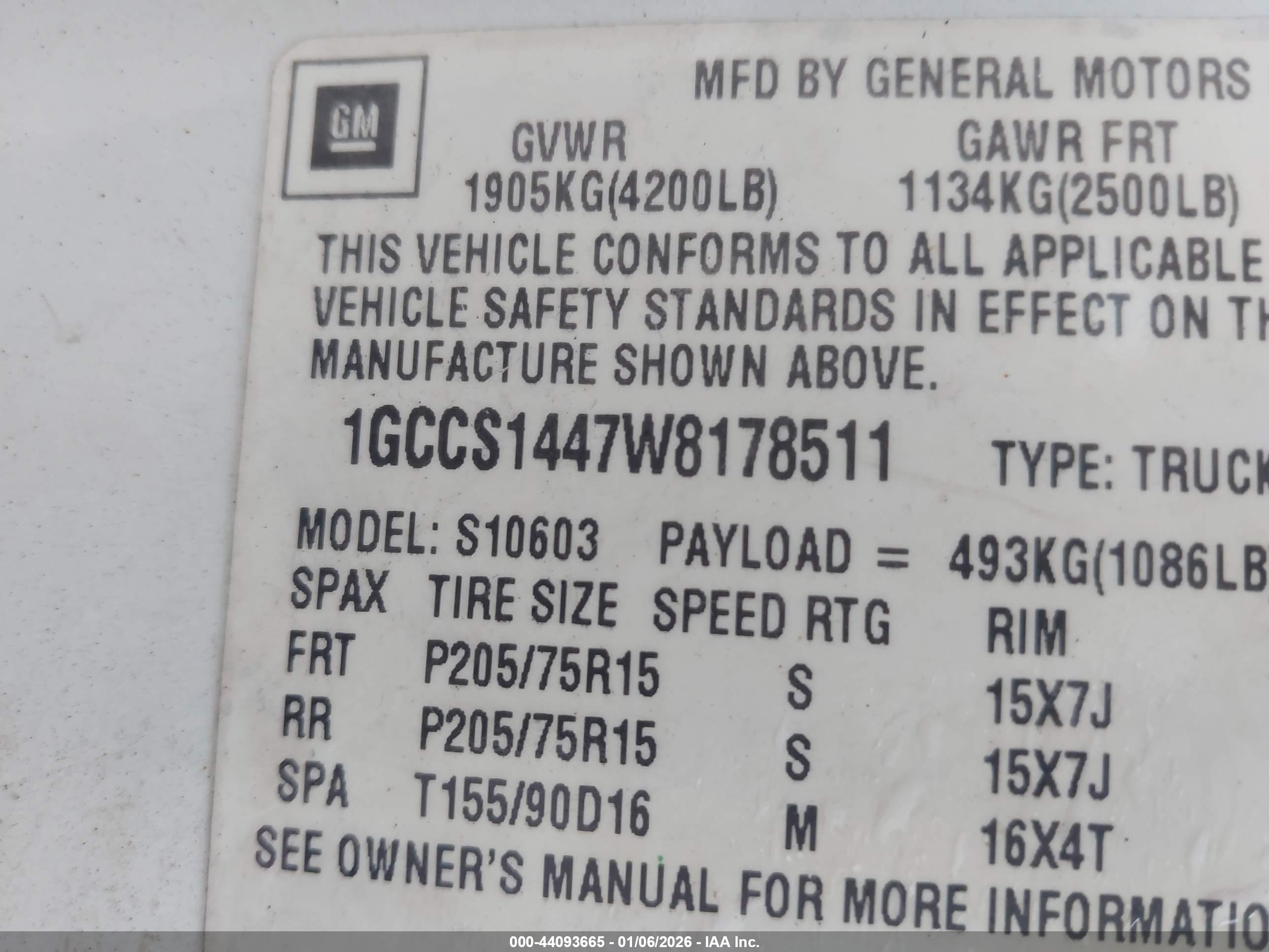 CHEVROLET S-10 image 9