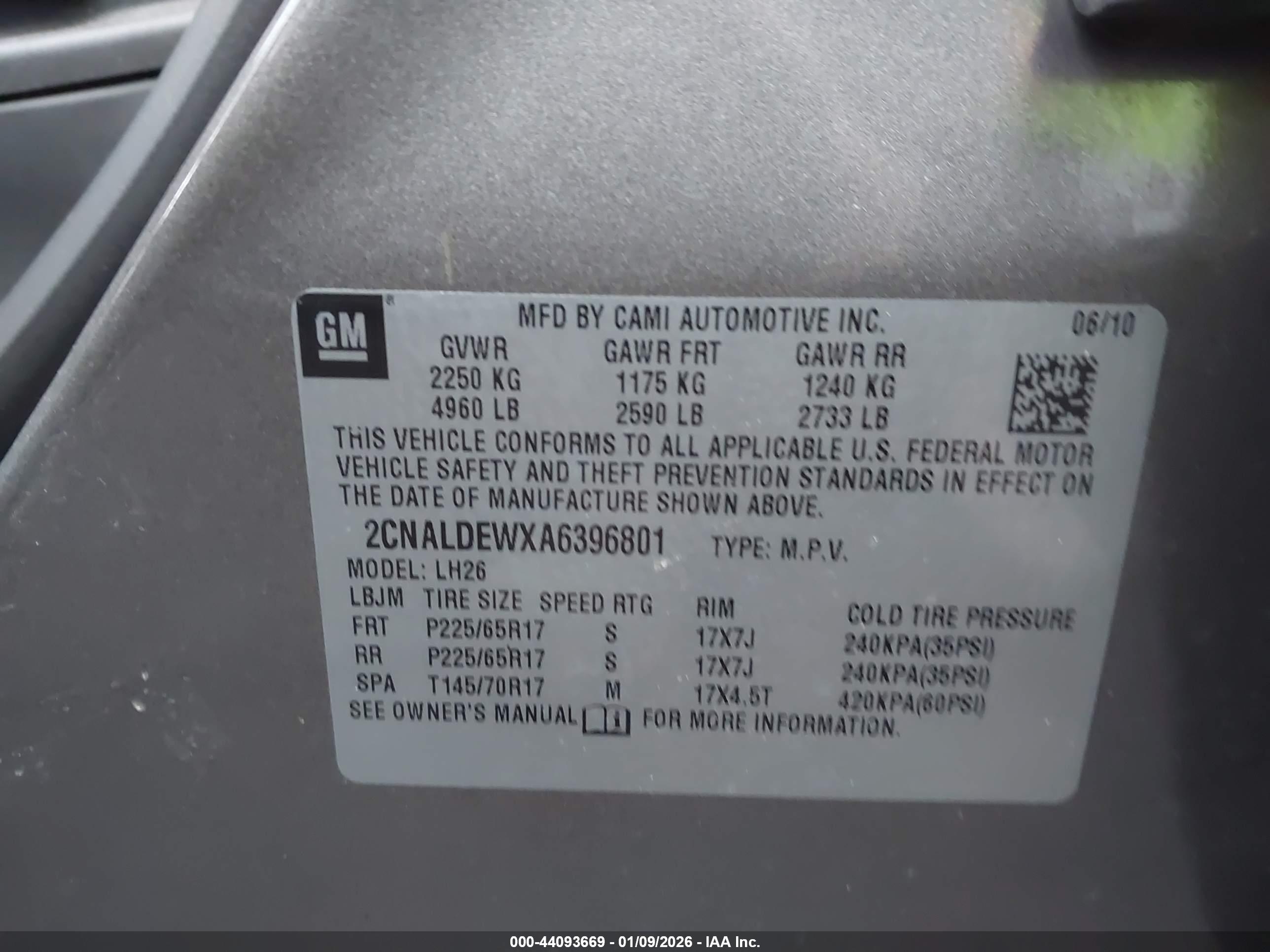 CHEVROLET EQUINOX image 9