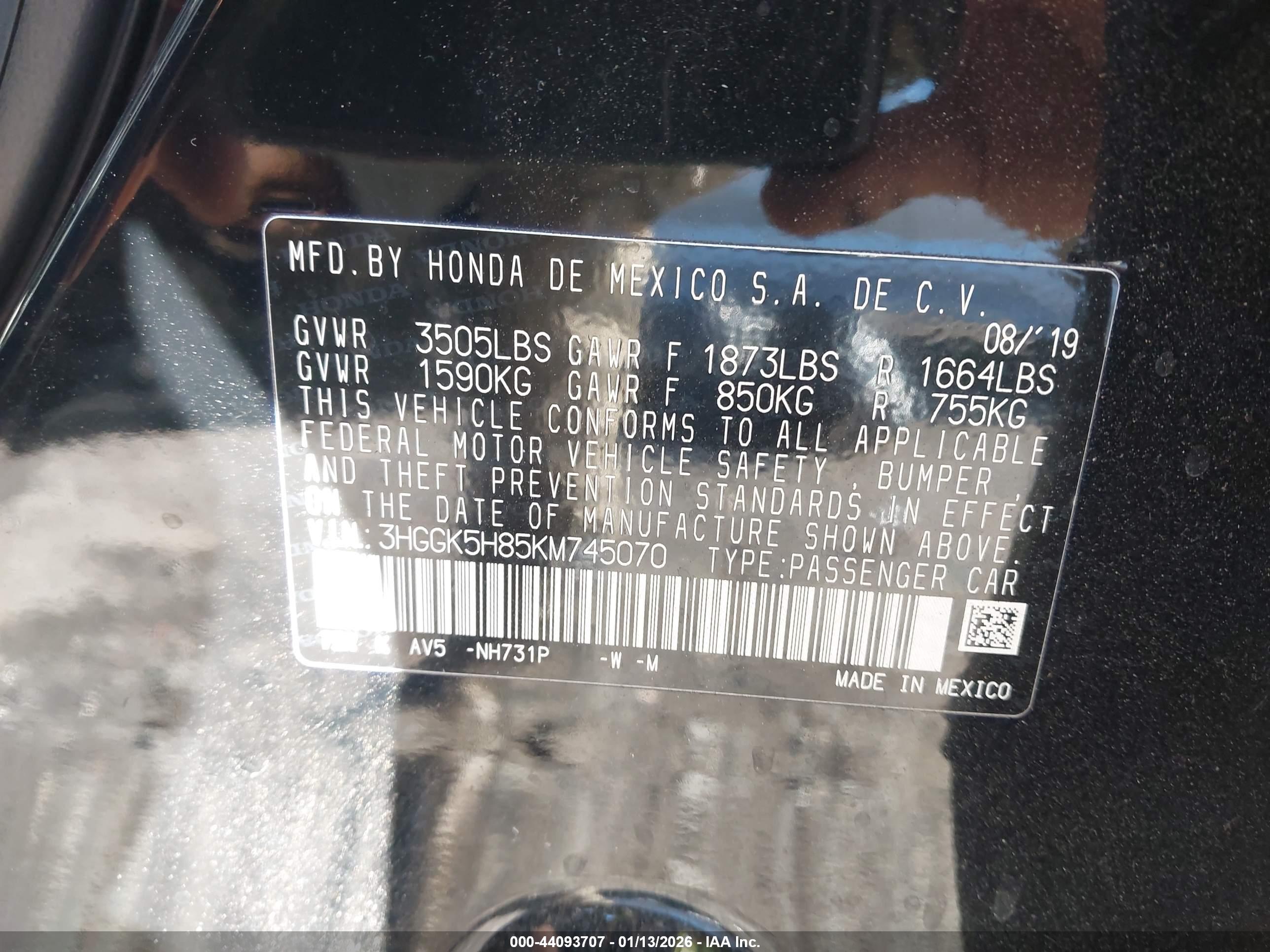 HONDA FIT image 9