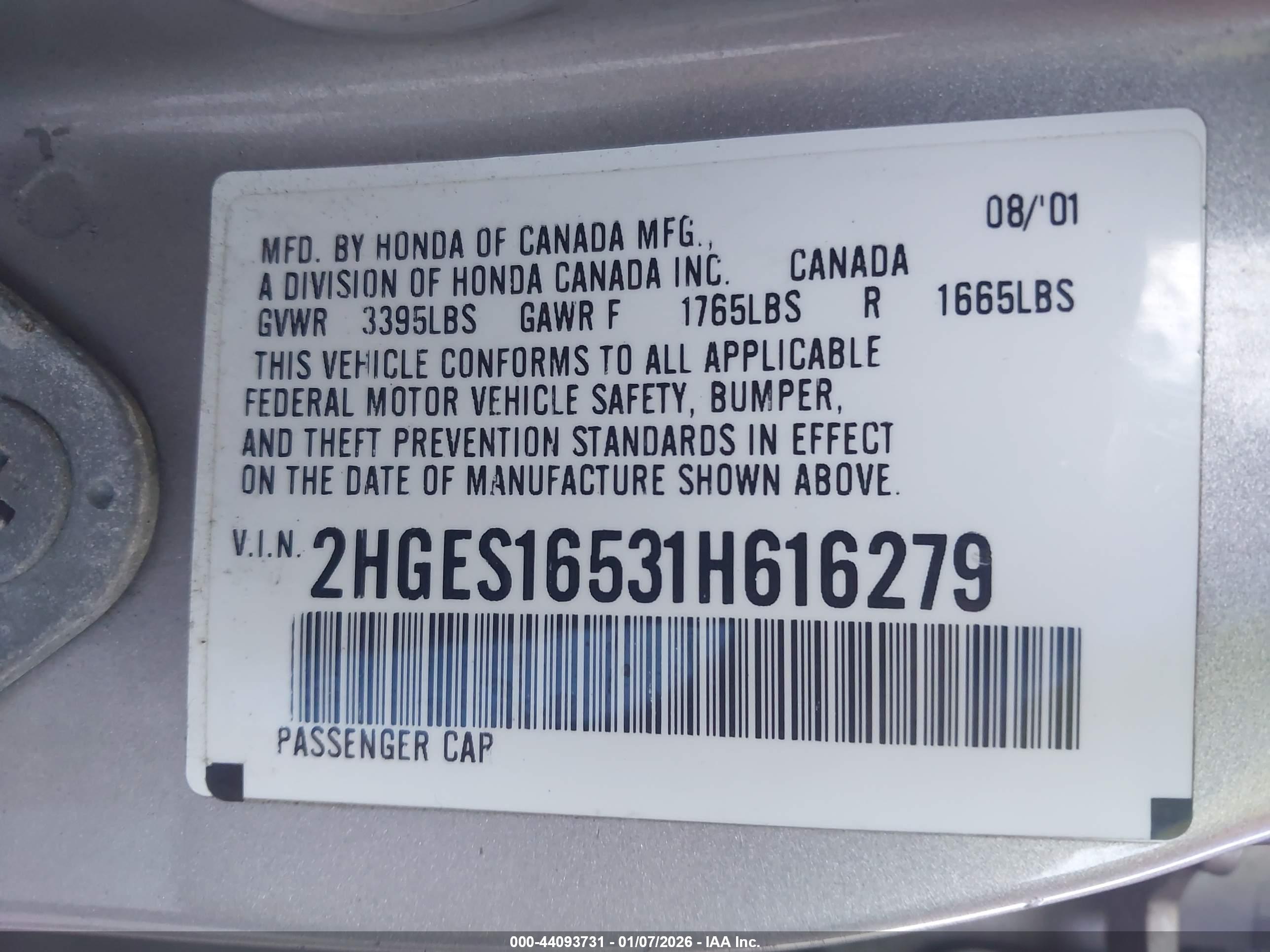 HONDA CIVIC image 9