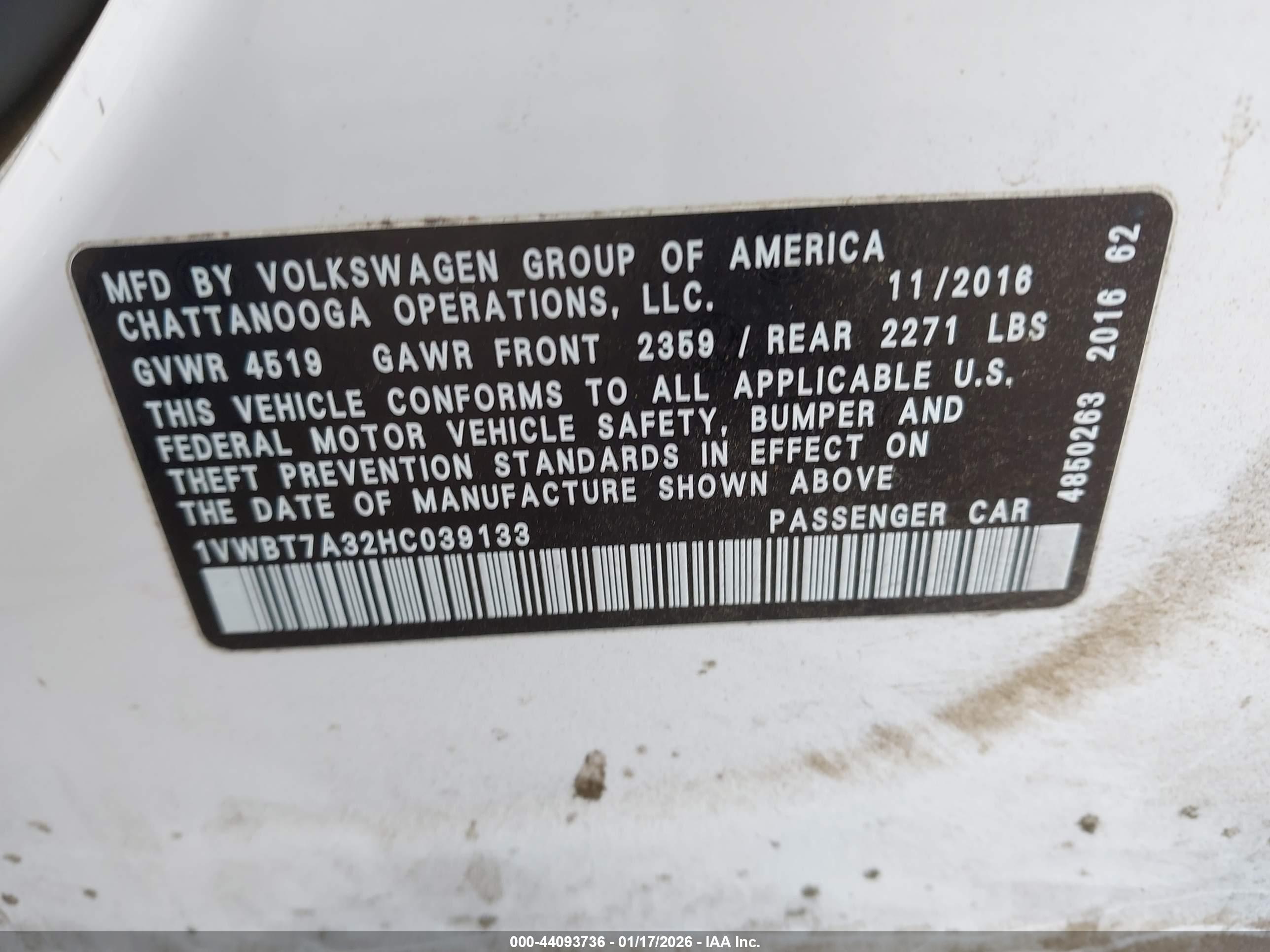 VOLKSWAGEN PASSAT image 9
