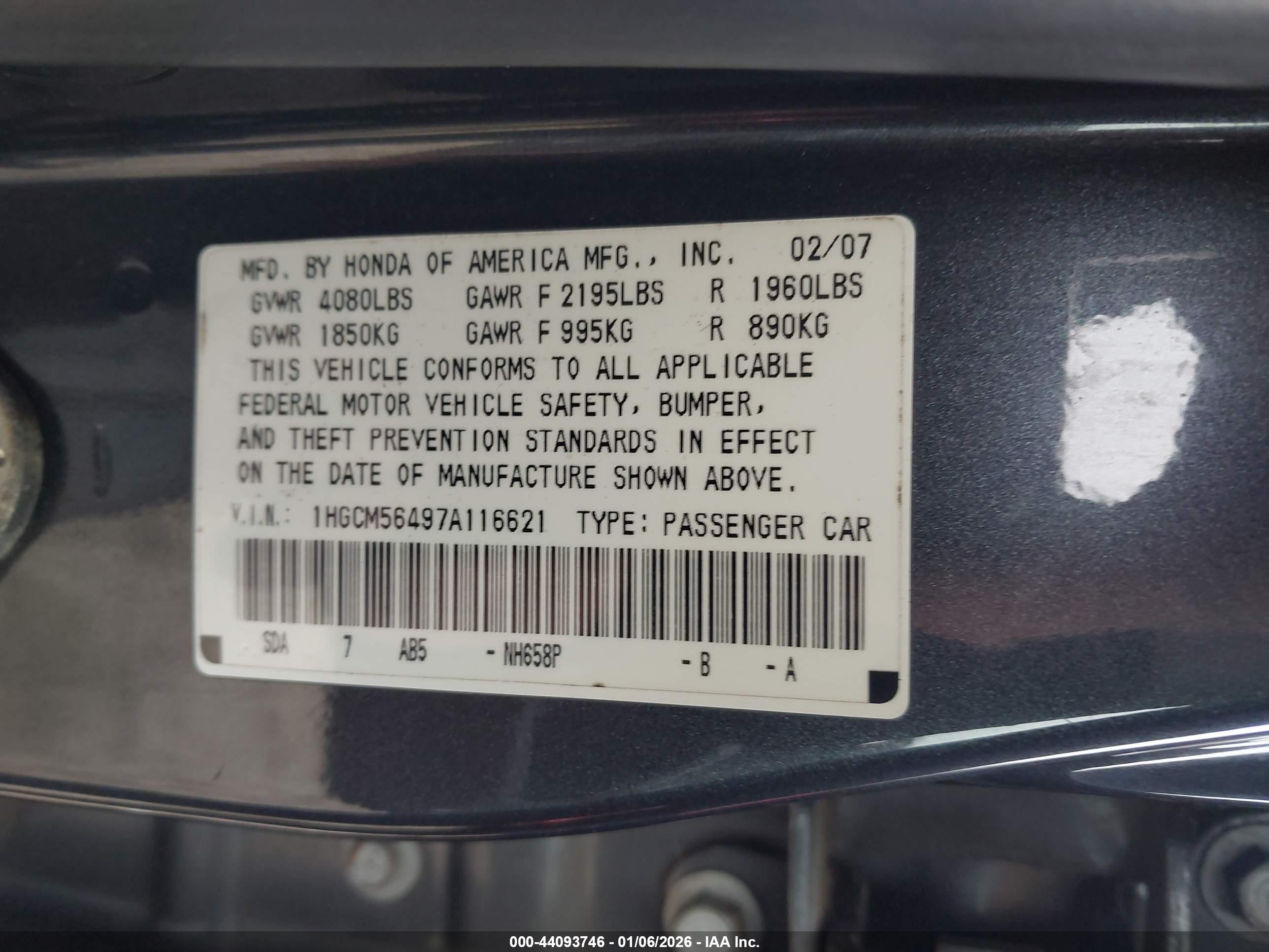 HONDA ACCORD image 9