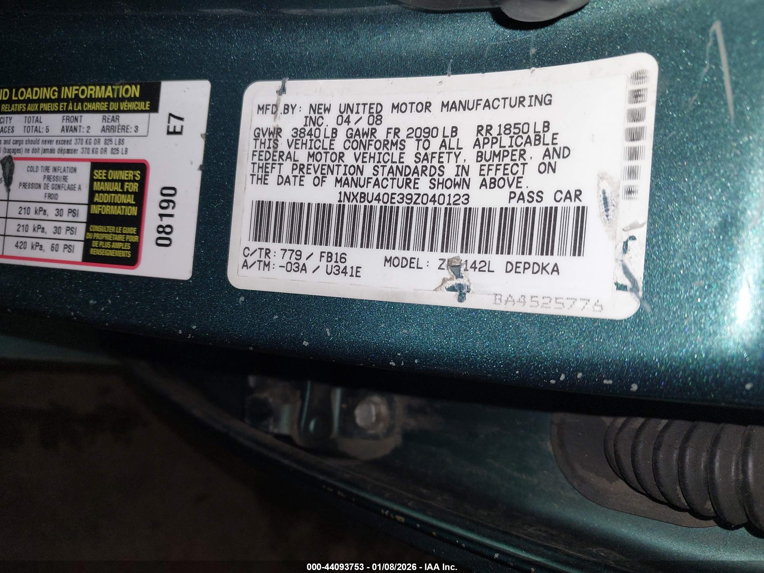 TOYOTA COROLLA image 9