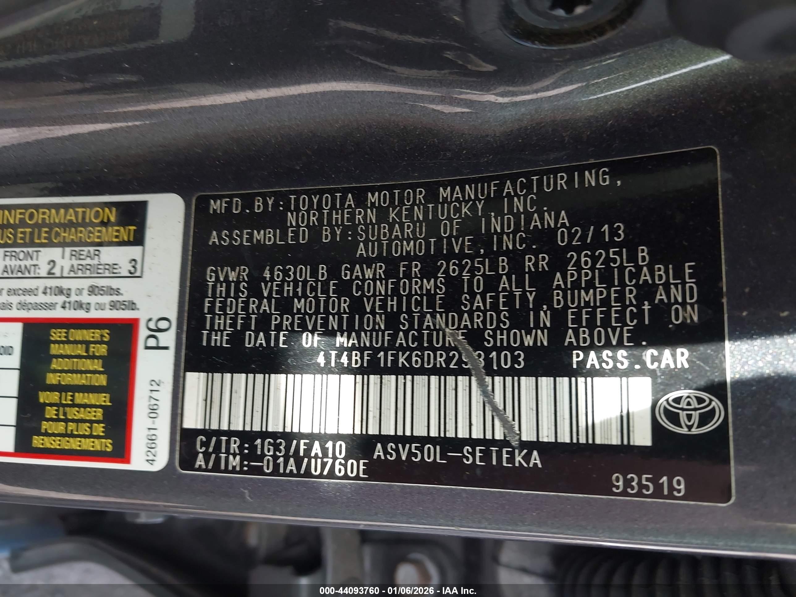TOYOTA CAMRY image 9