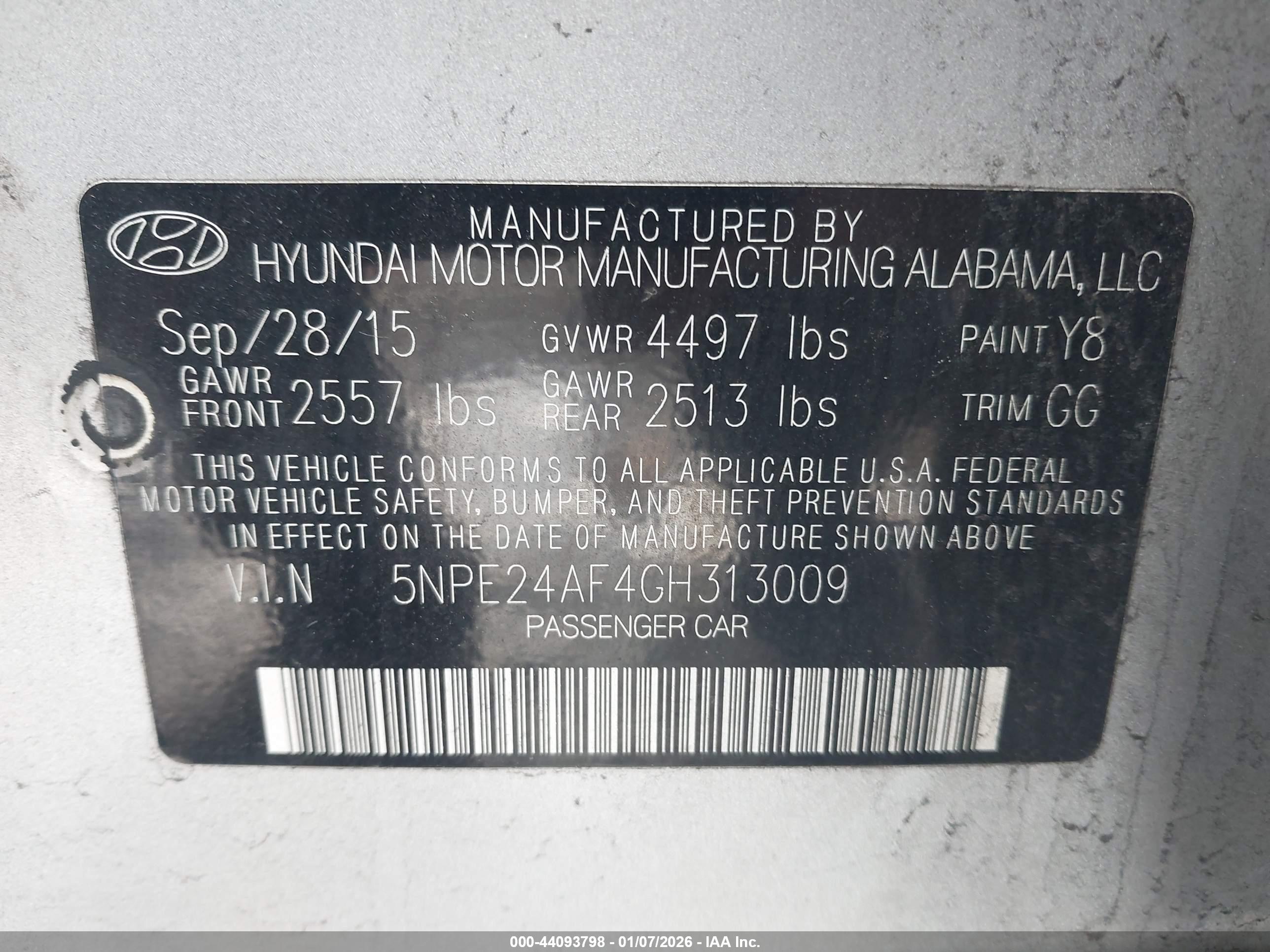 HYUNDAI SONATA image 9
