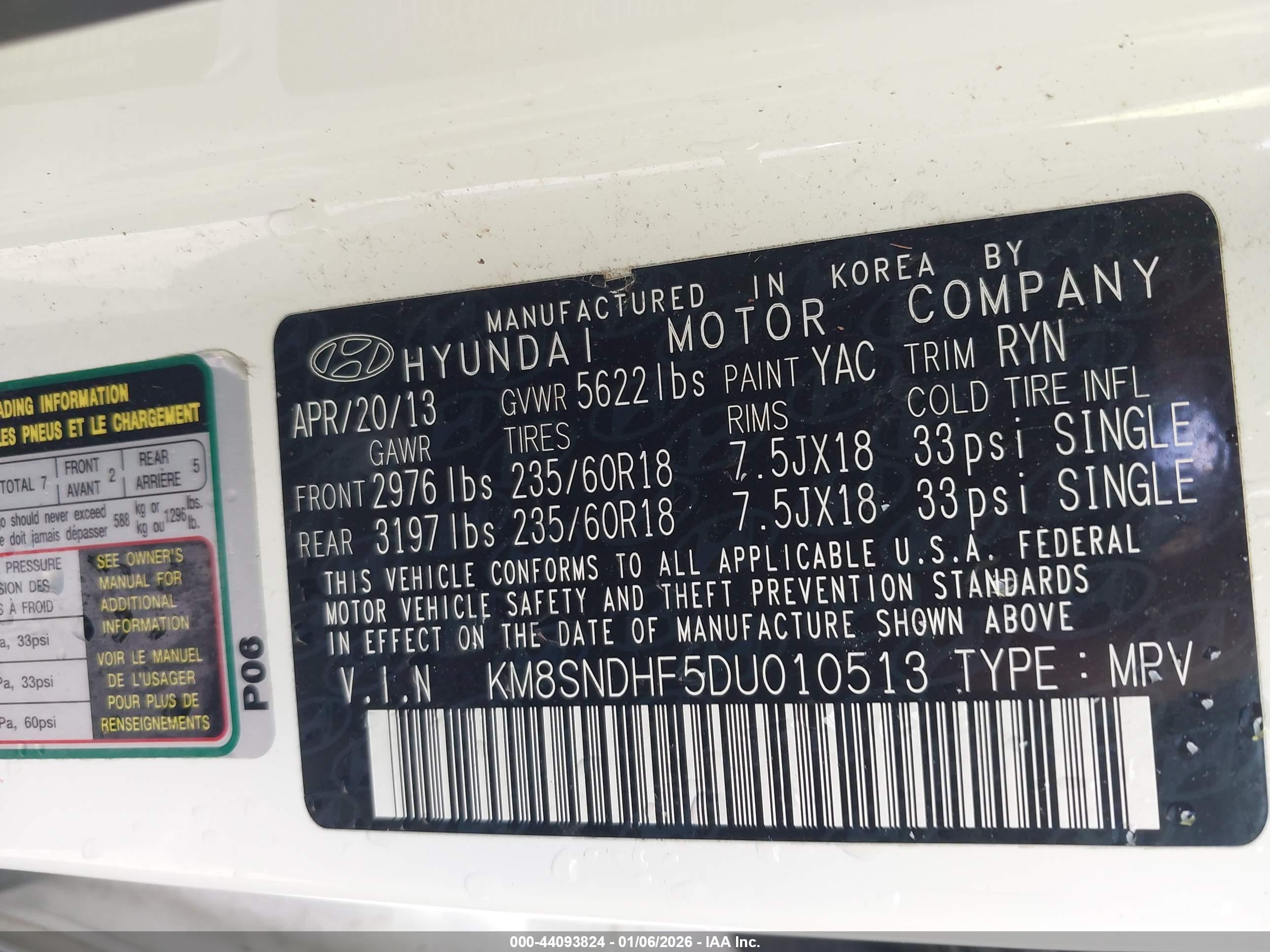 HYUNDAI SANTA image 9
