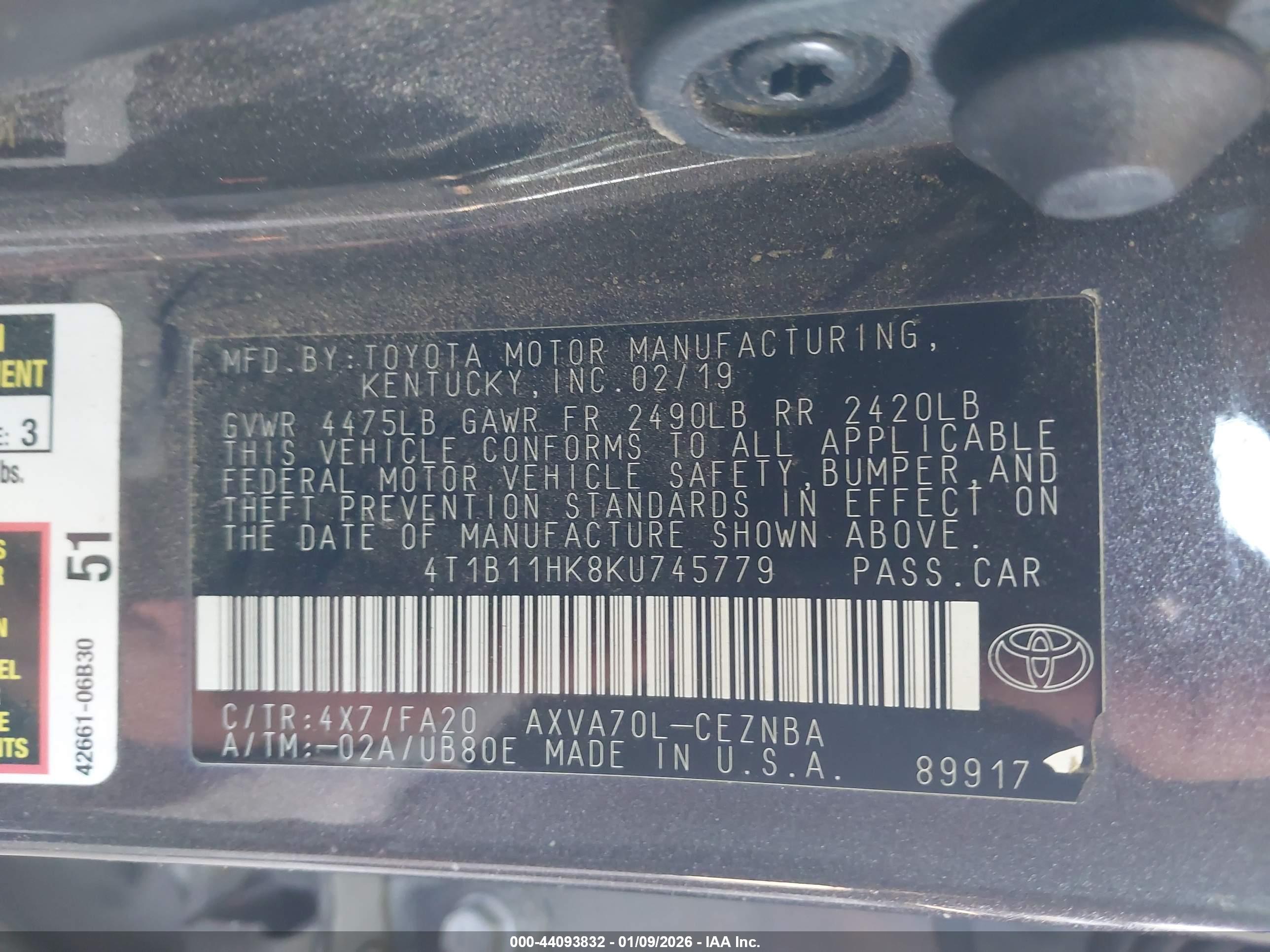 TOYOTA CAMRY image 9