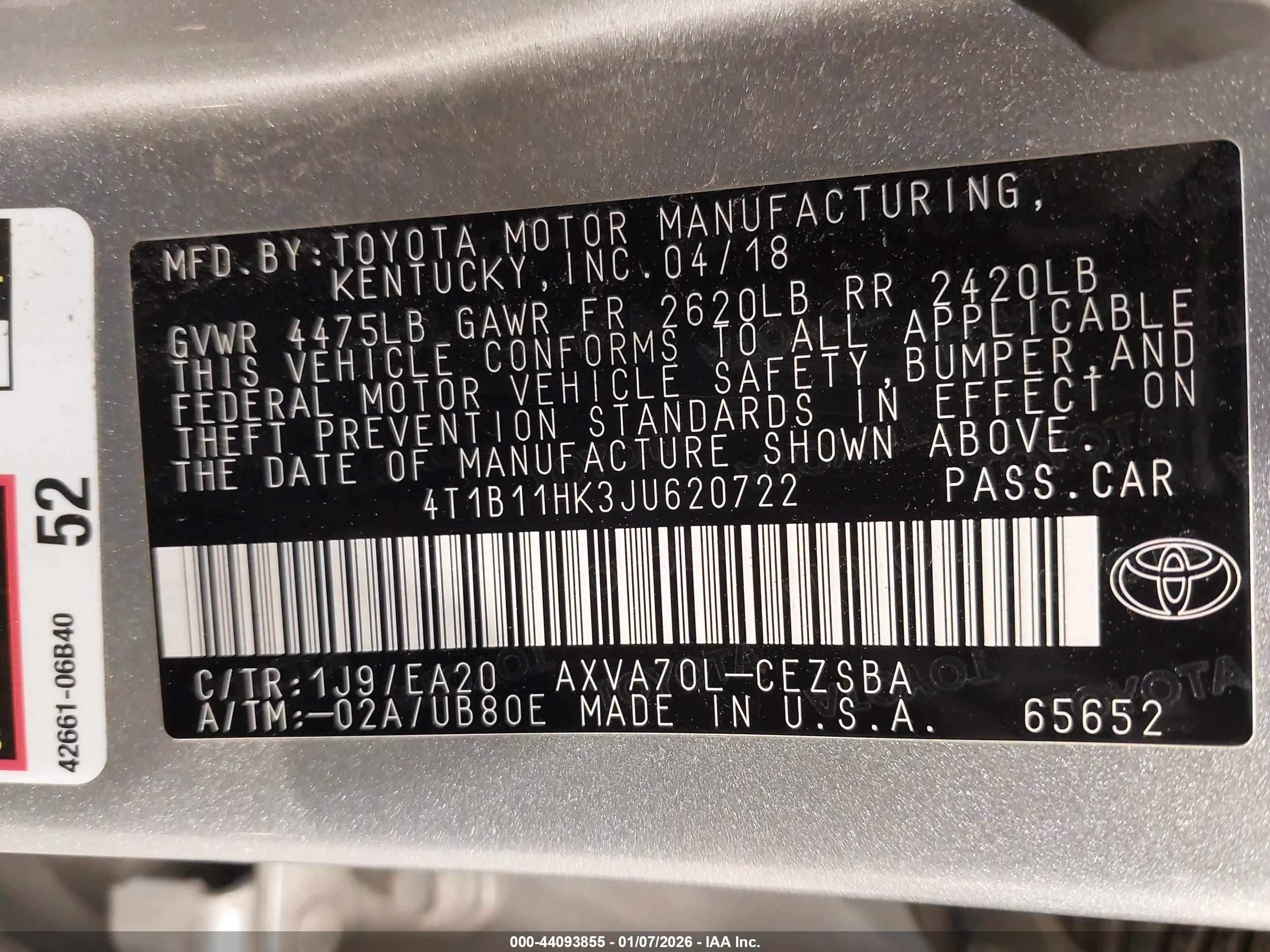 TOYOTA CAMRY image 9