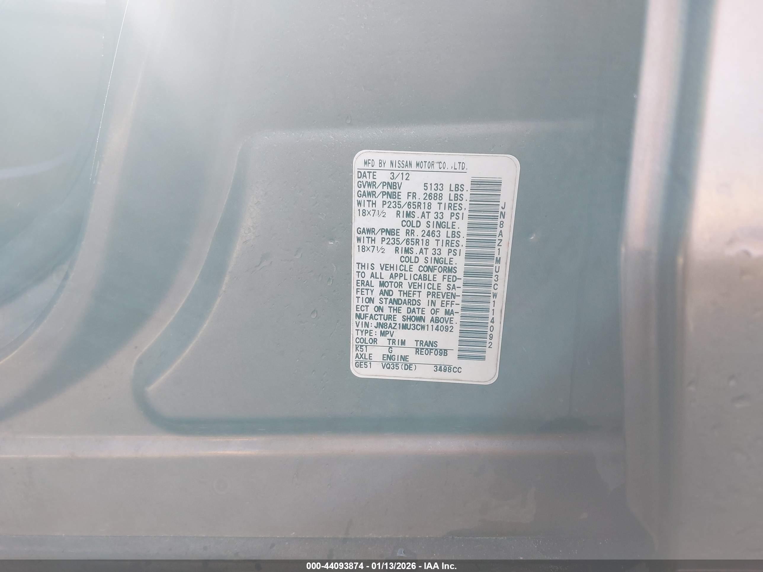 NISSAN MURANO image 9