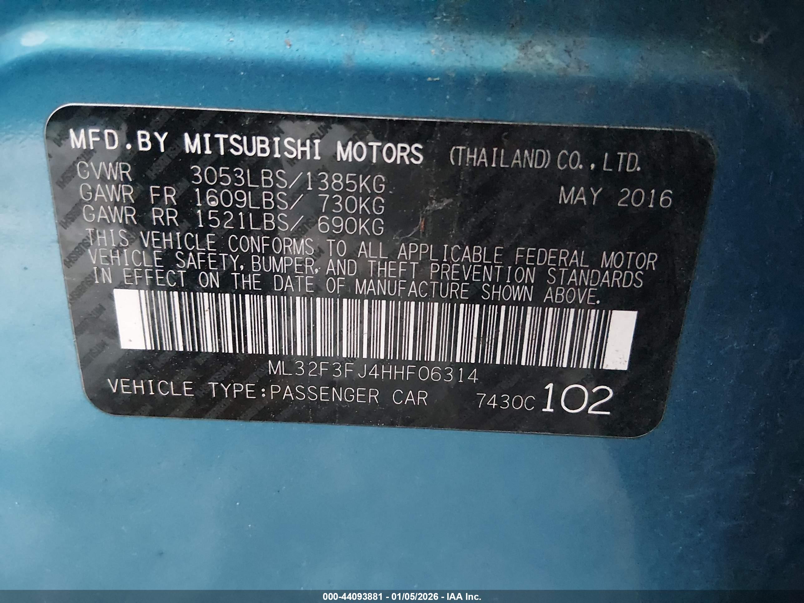 MITSUBISHI MIRAGE image 9