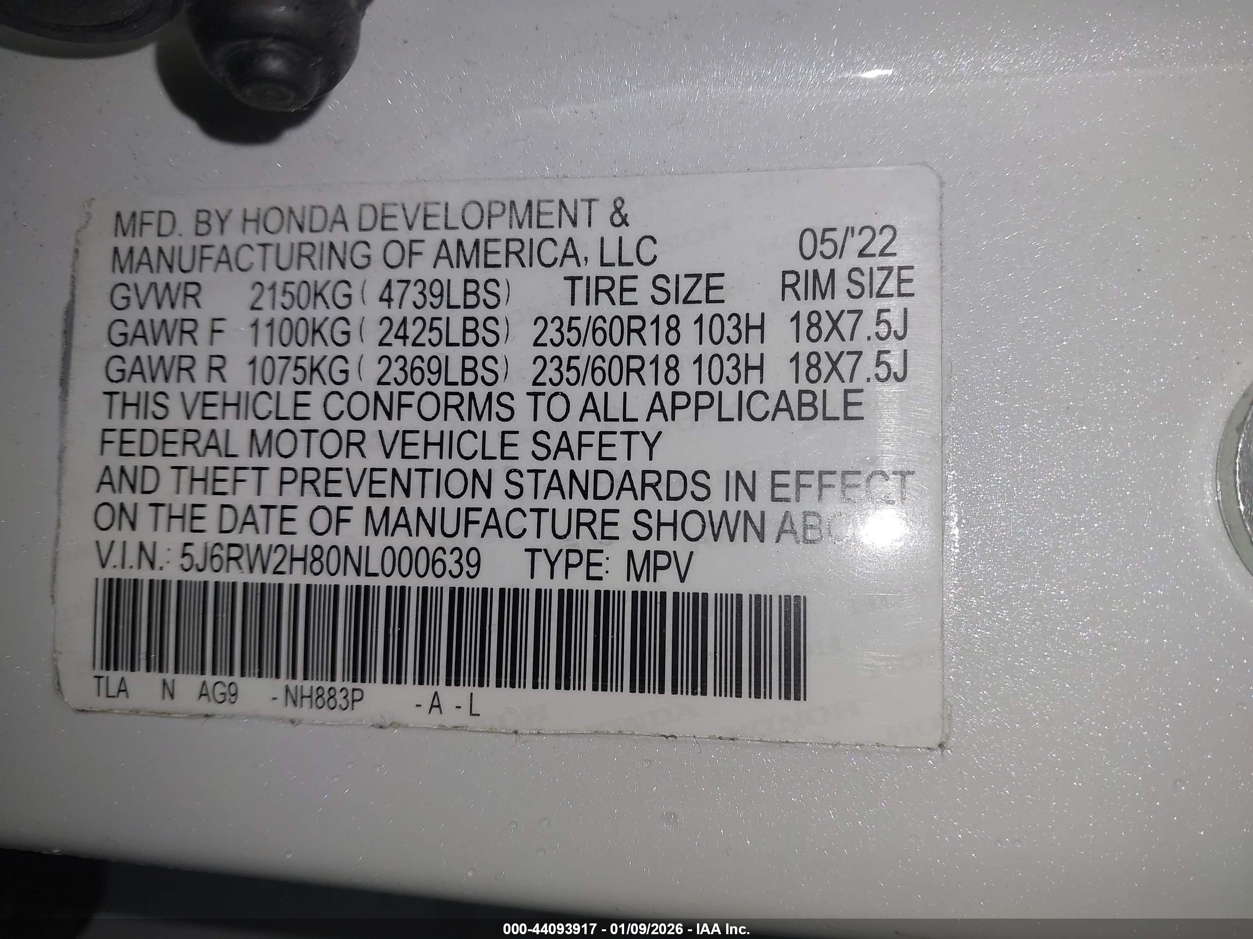 HONDA CR-V image 9