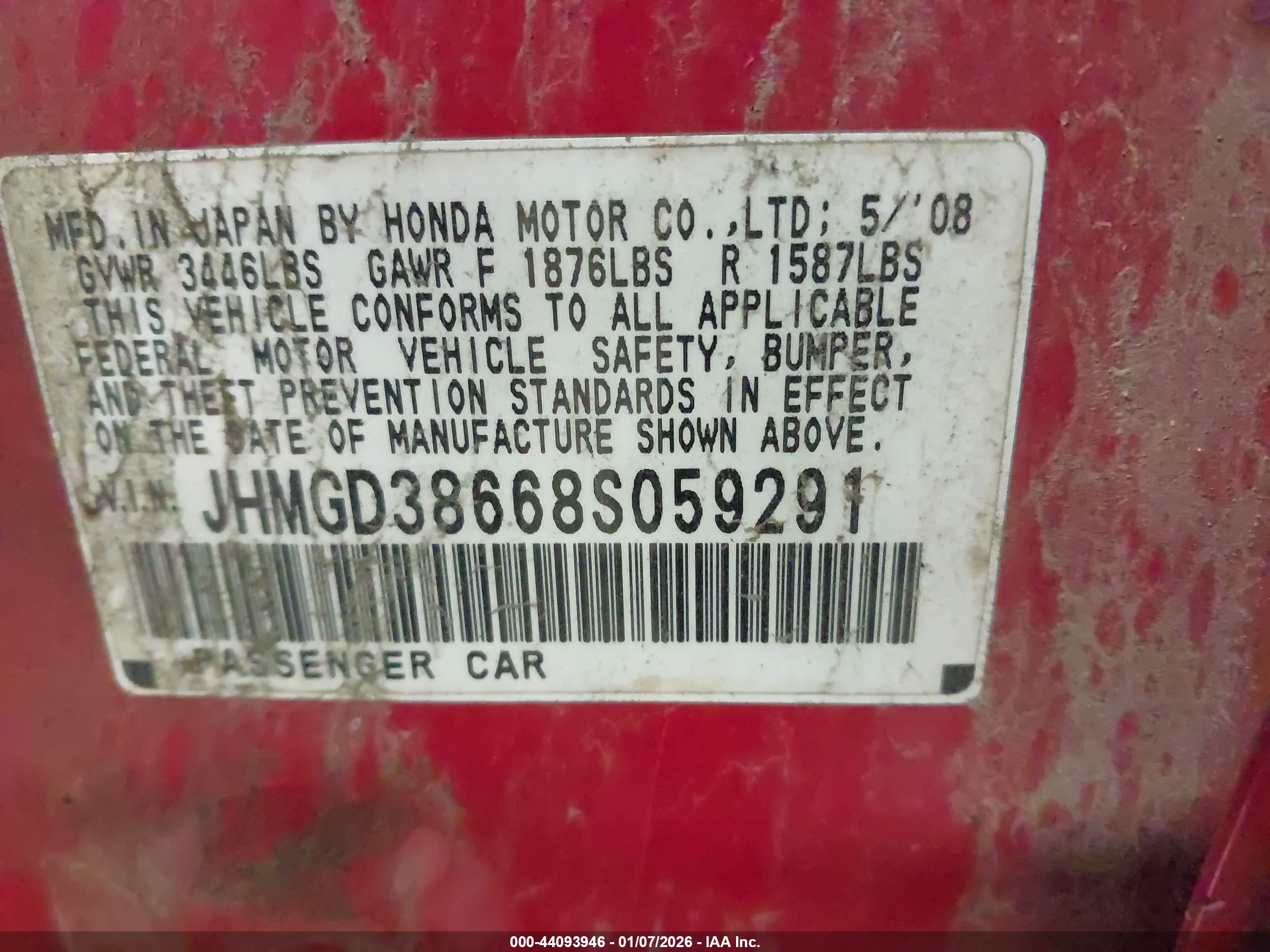HONDA FIT image 9
