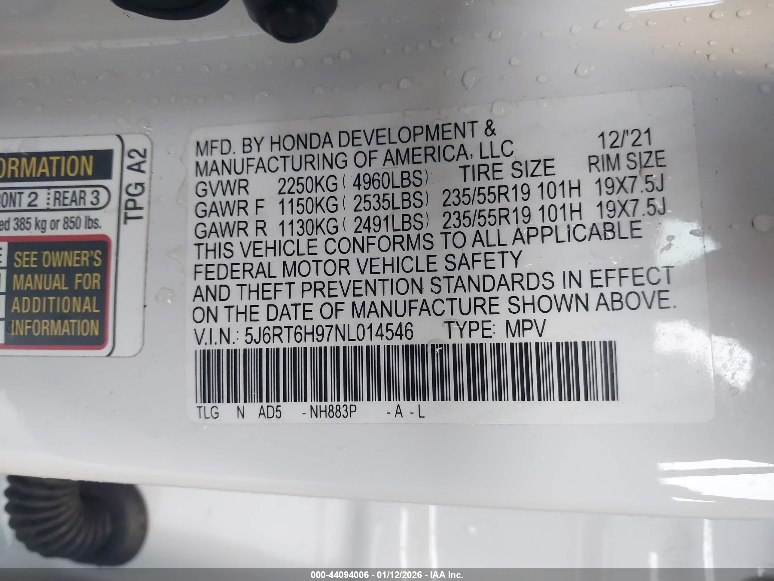 HONDA CR-V image 9