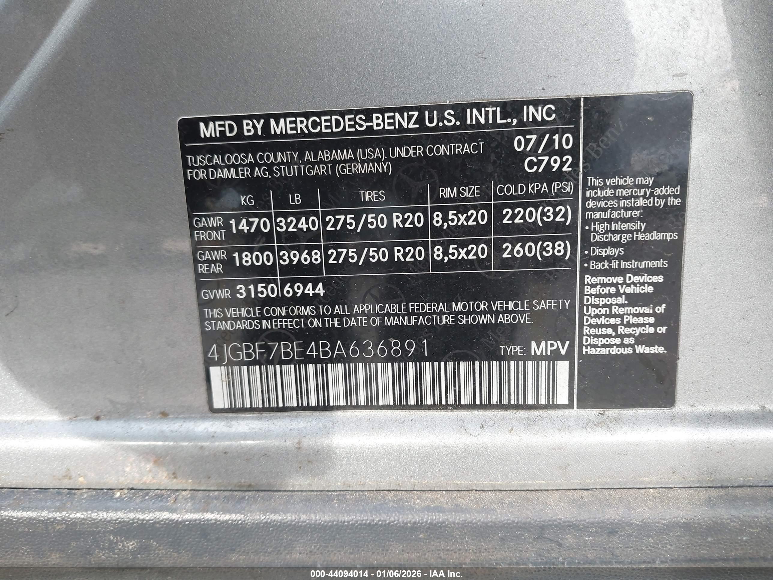 MERCEDES-BENZ GL image 9