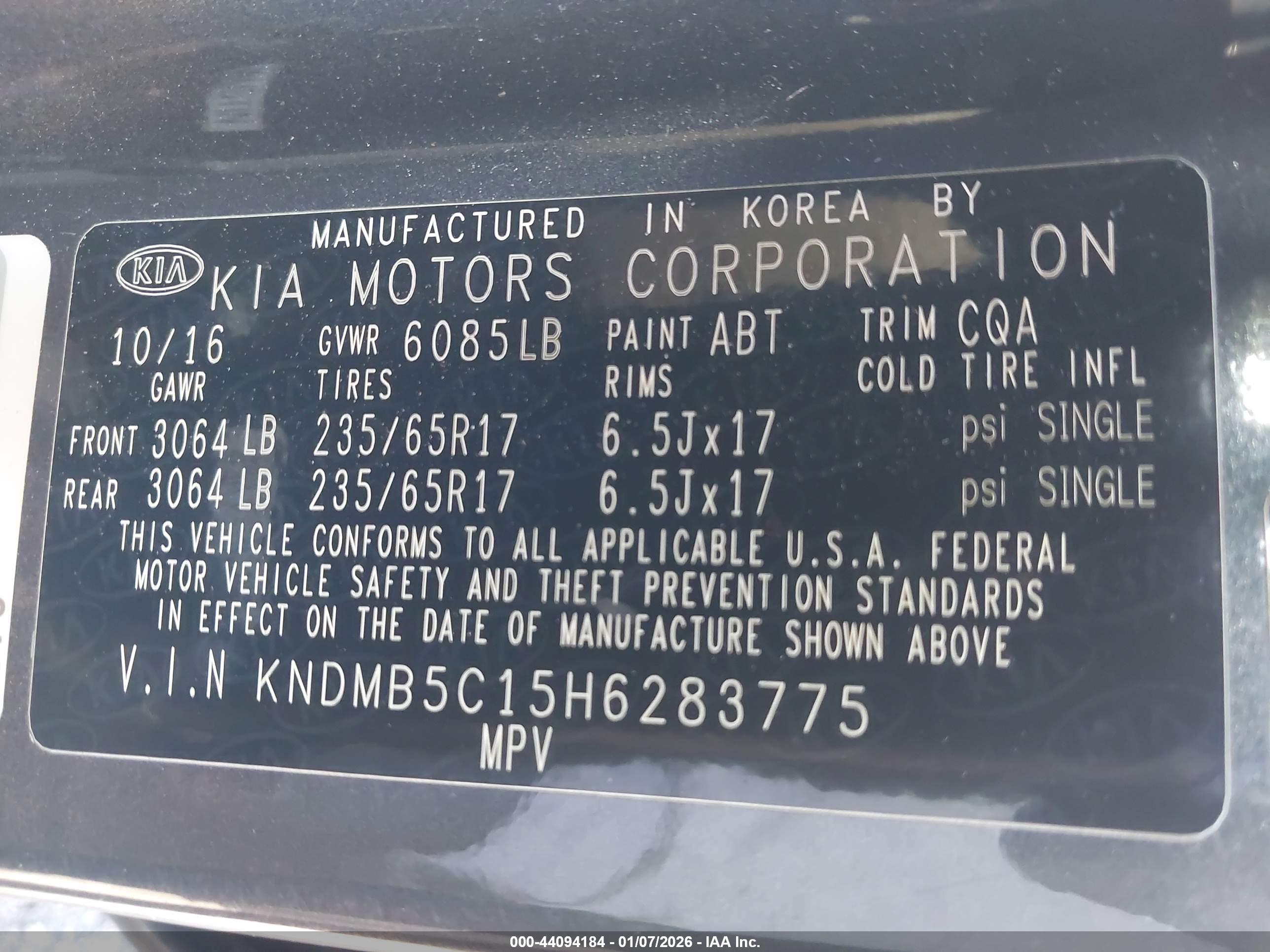 KIA SEDONA image 9
