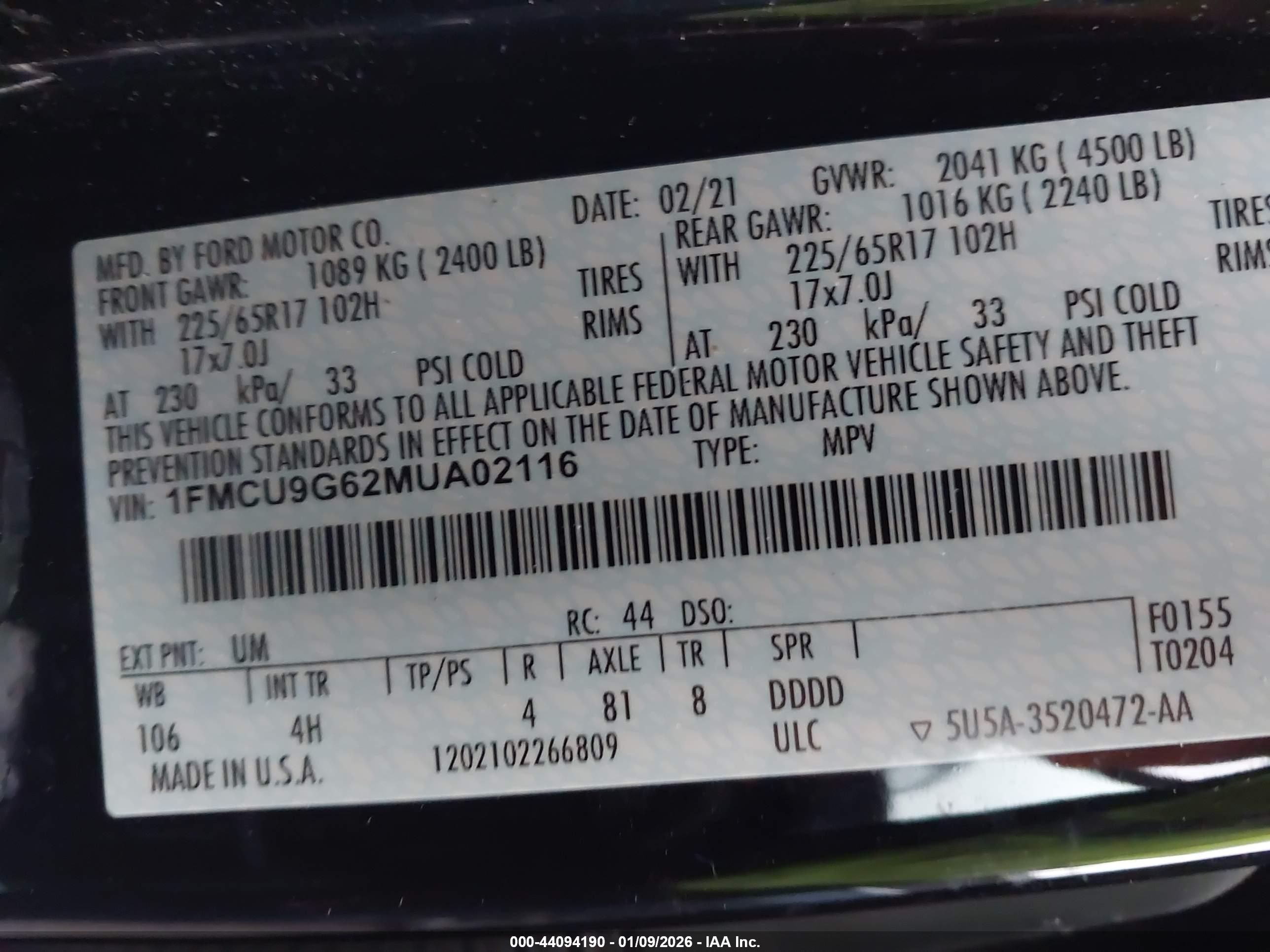FORD ESCAPE image 9