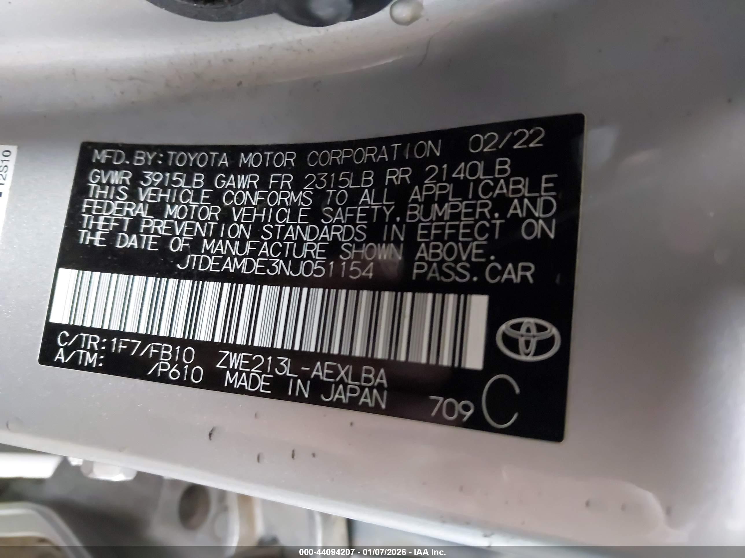 TOYOTA COROLLA image 9