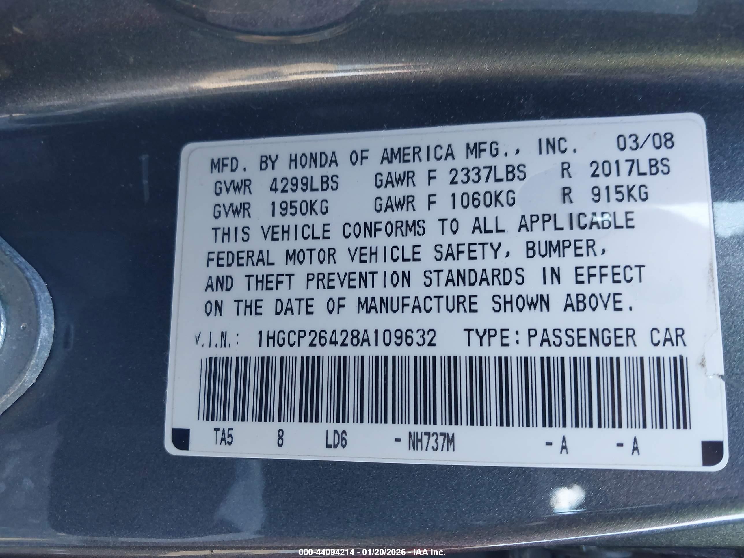HONDA ACCORD image 9