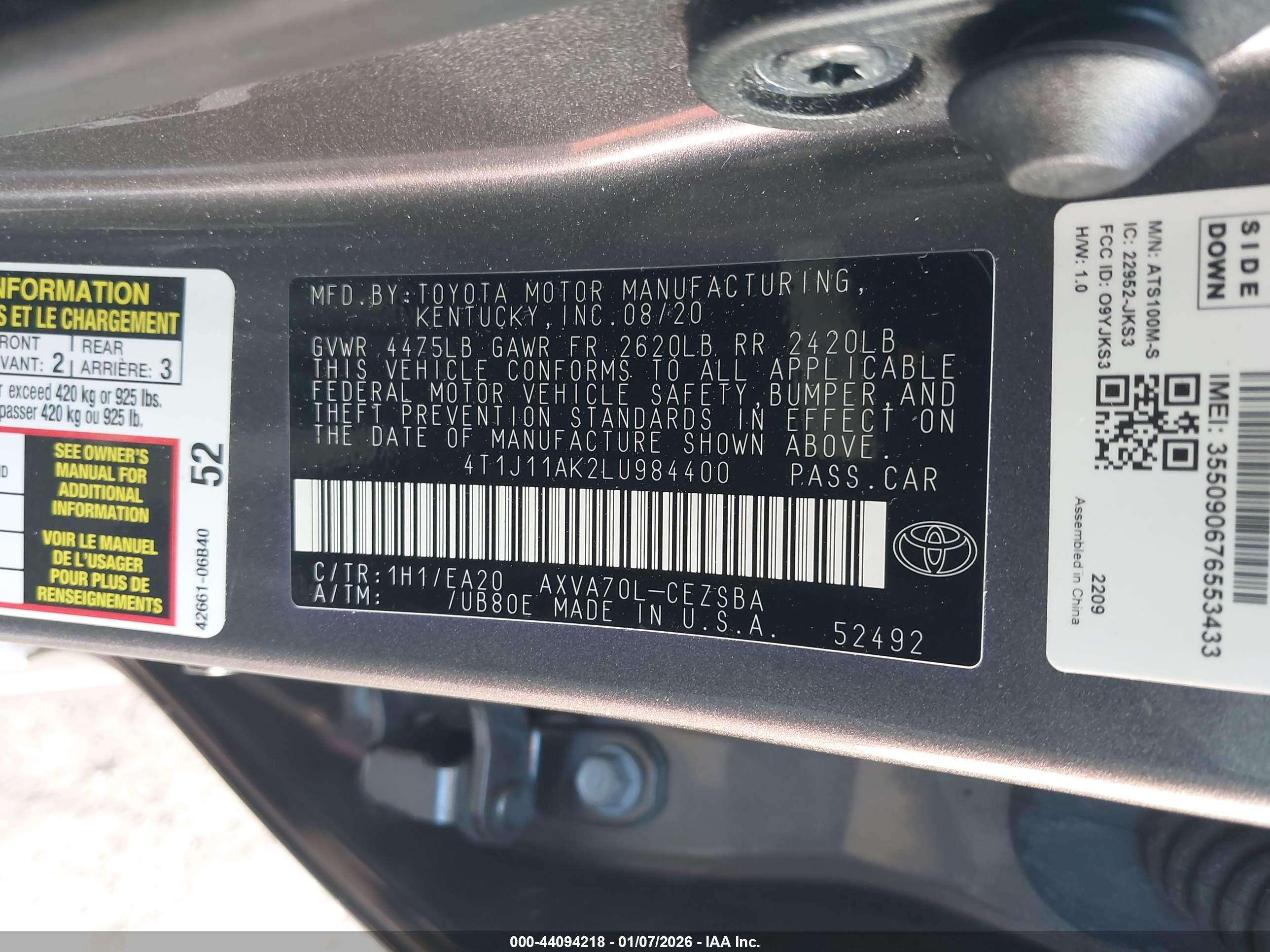 TOYOTA CAMRY image 9