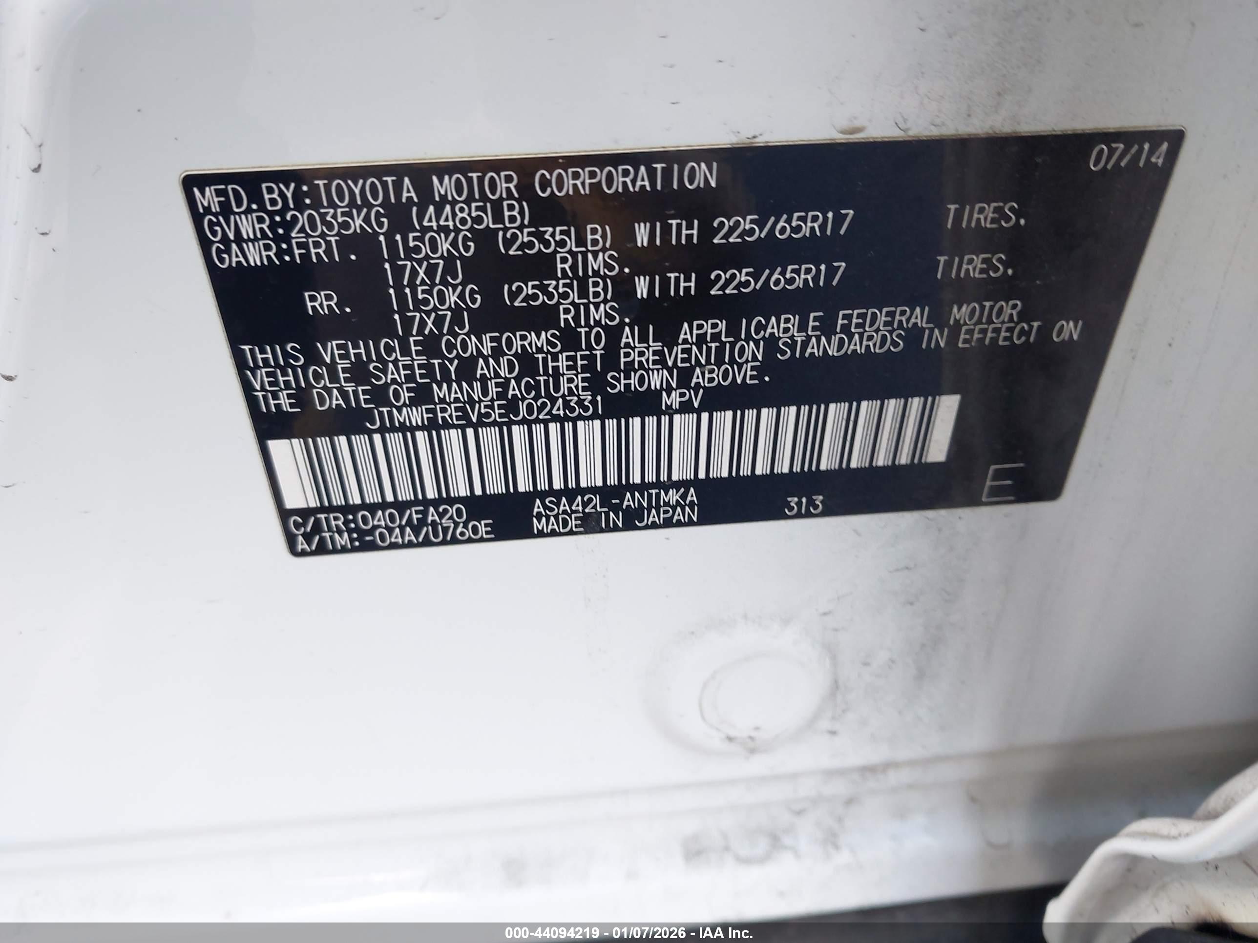 TOYOTA RAV4 image 9