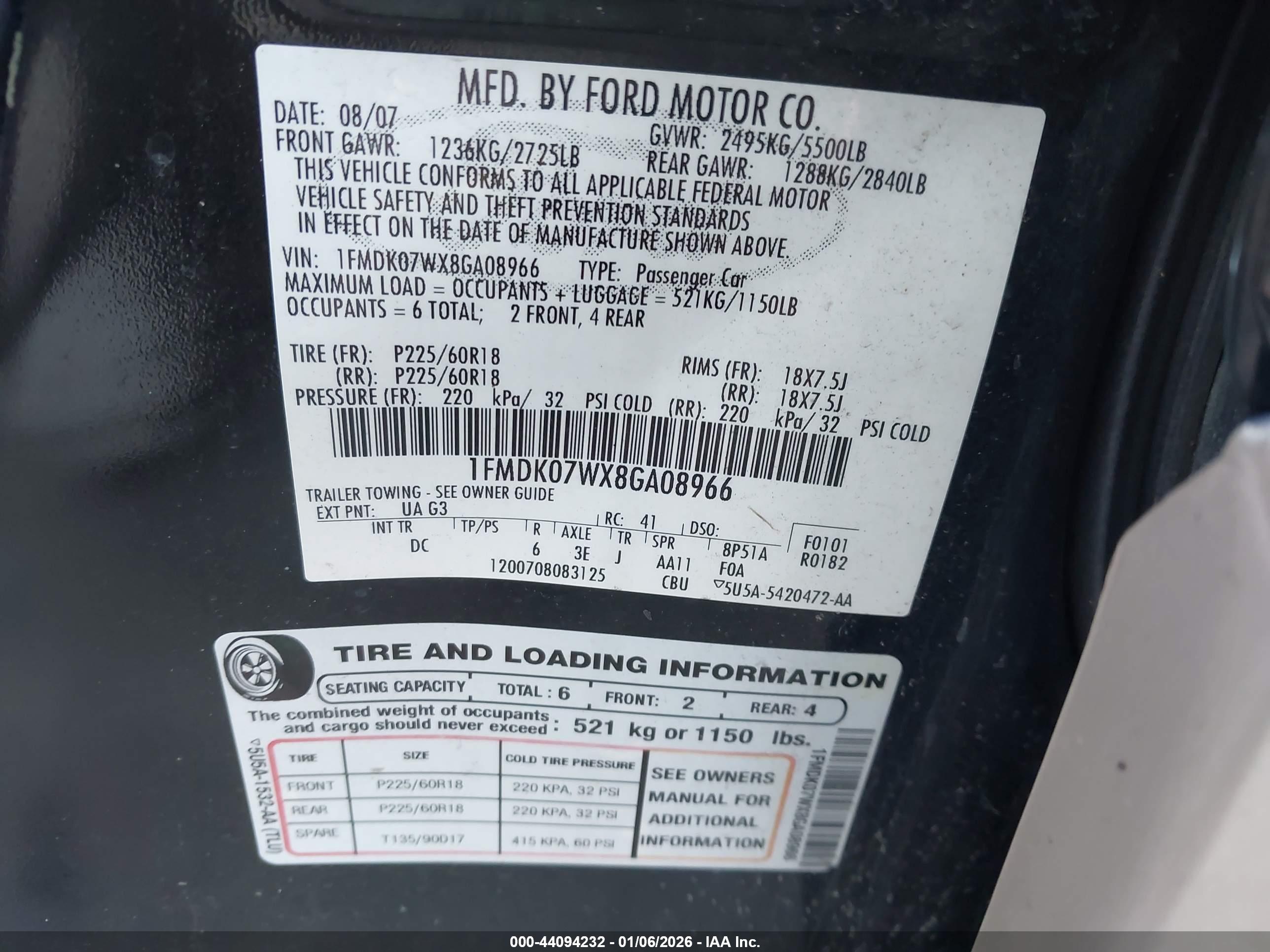 FORD TAURUS image 9