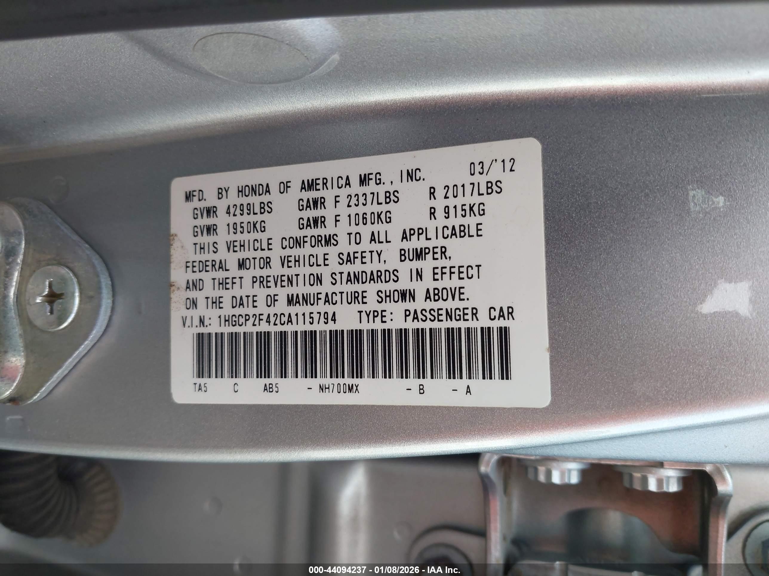 HONDA ACCORD image 9