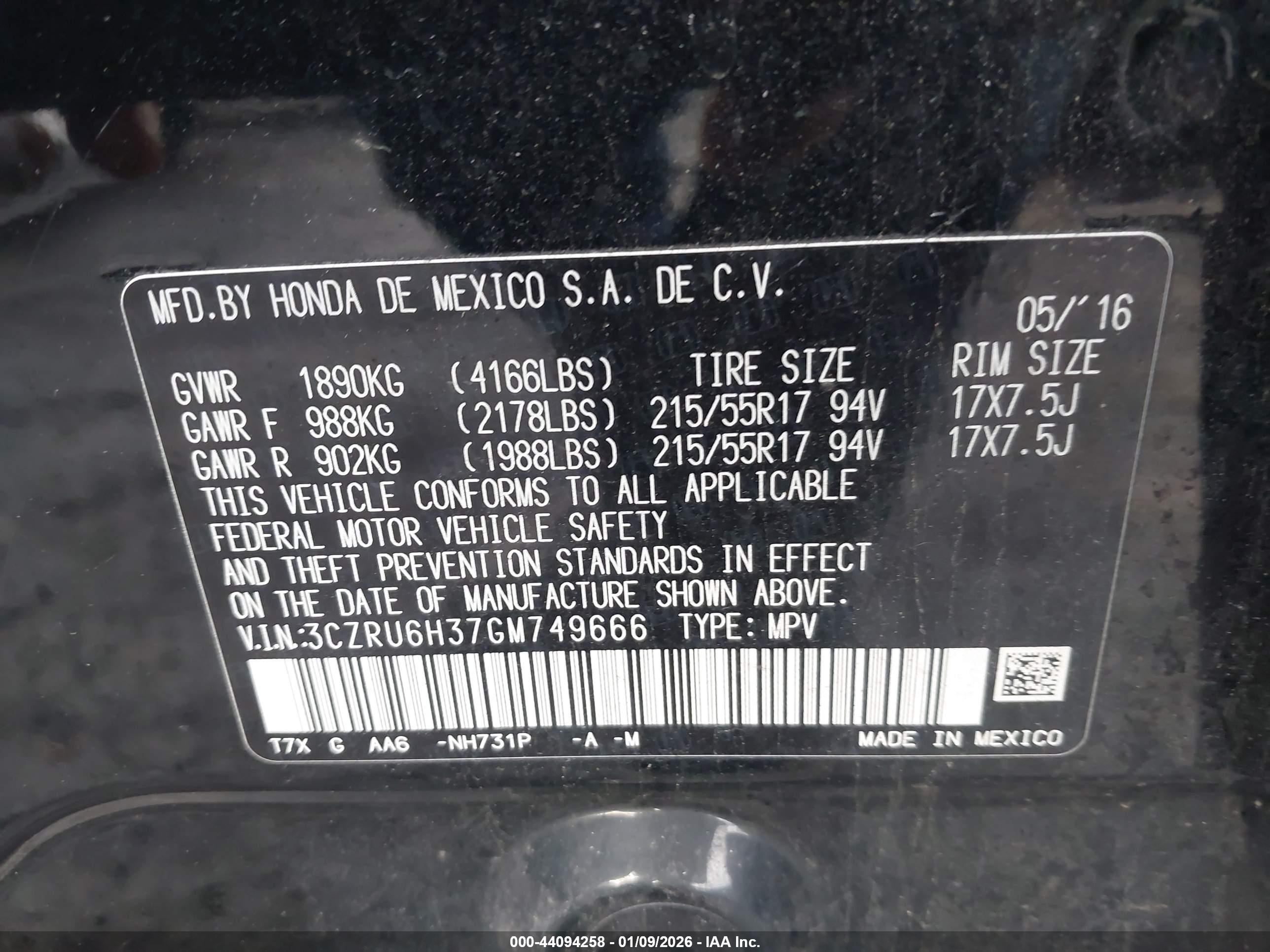 HONDA HR-V image 9
