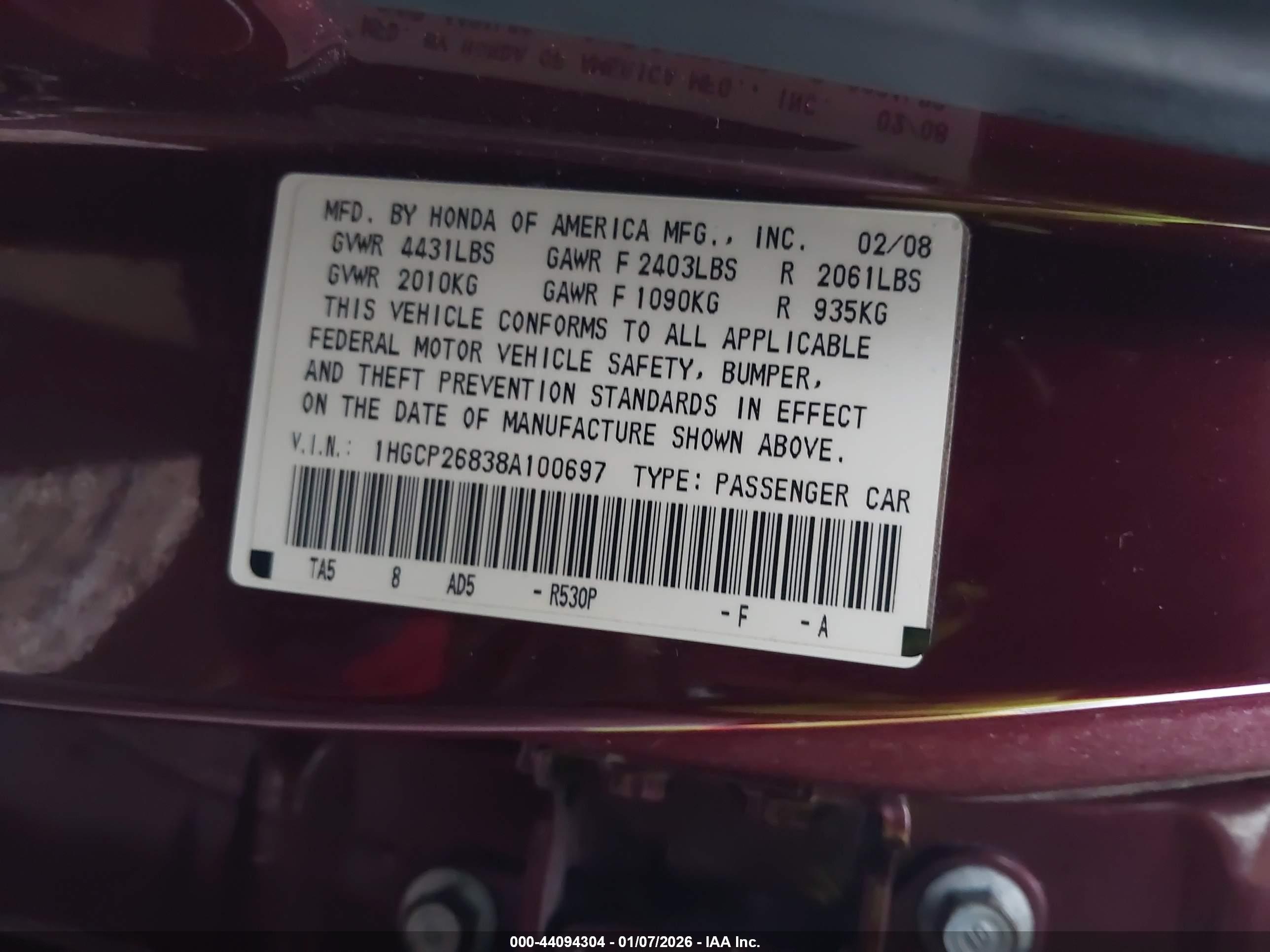 HONDA ACCORD image 9