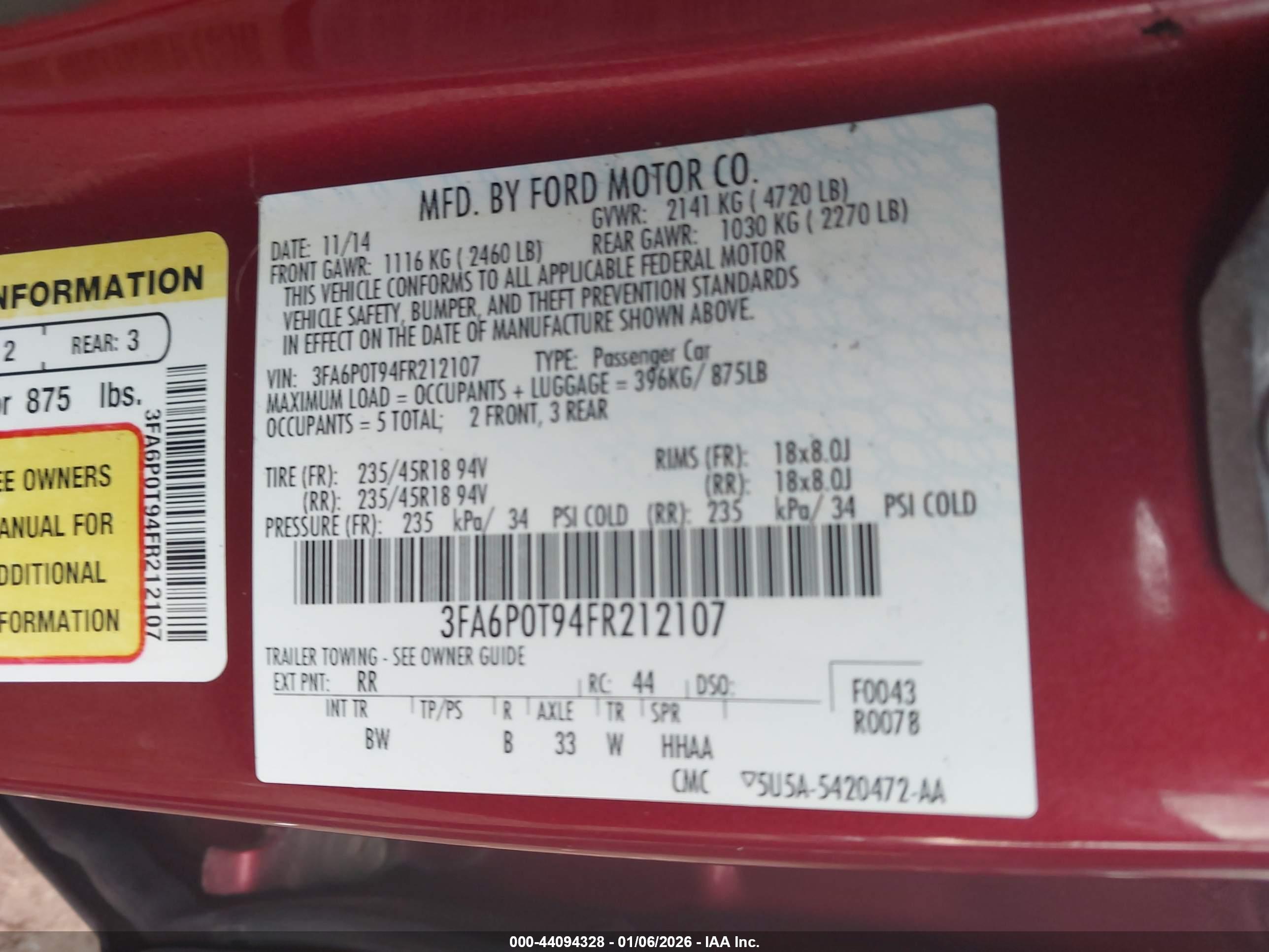 FORD FUSION image 9