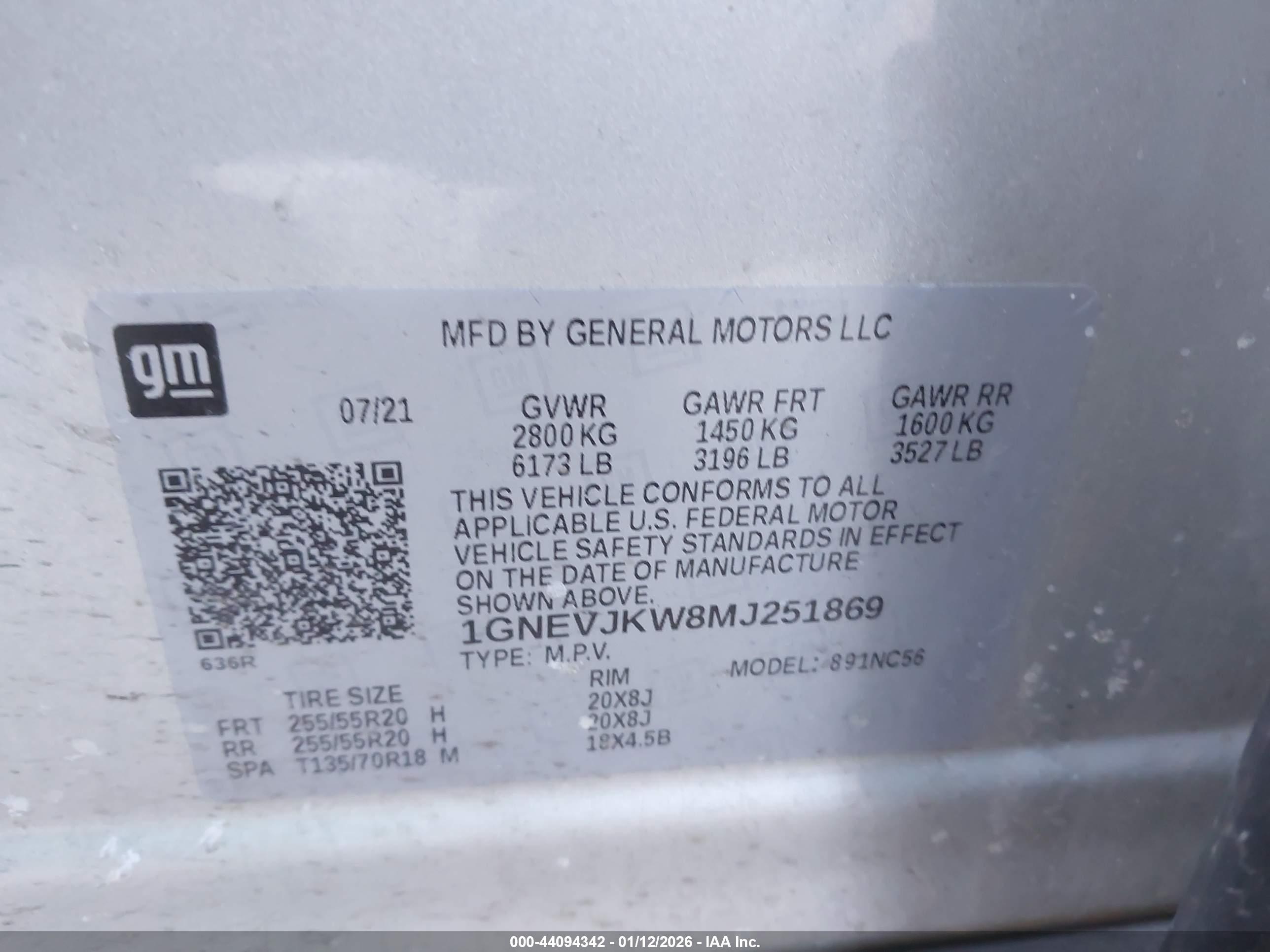 CHEVROLET TRAVERSE image 9