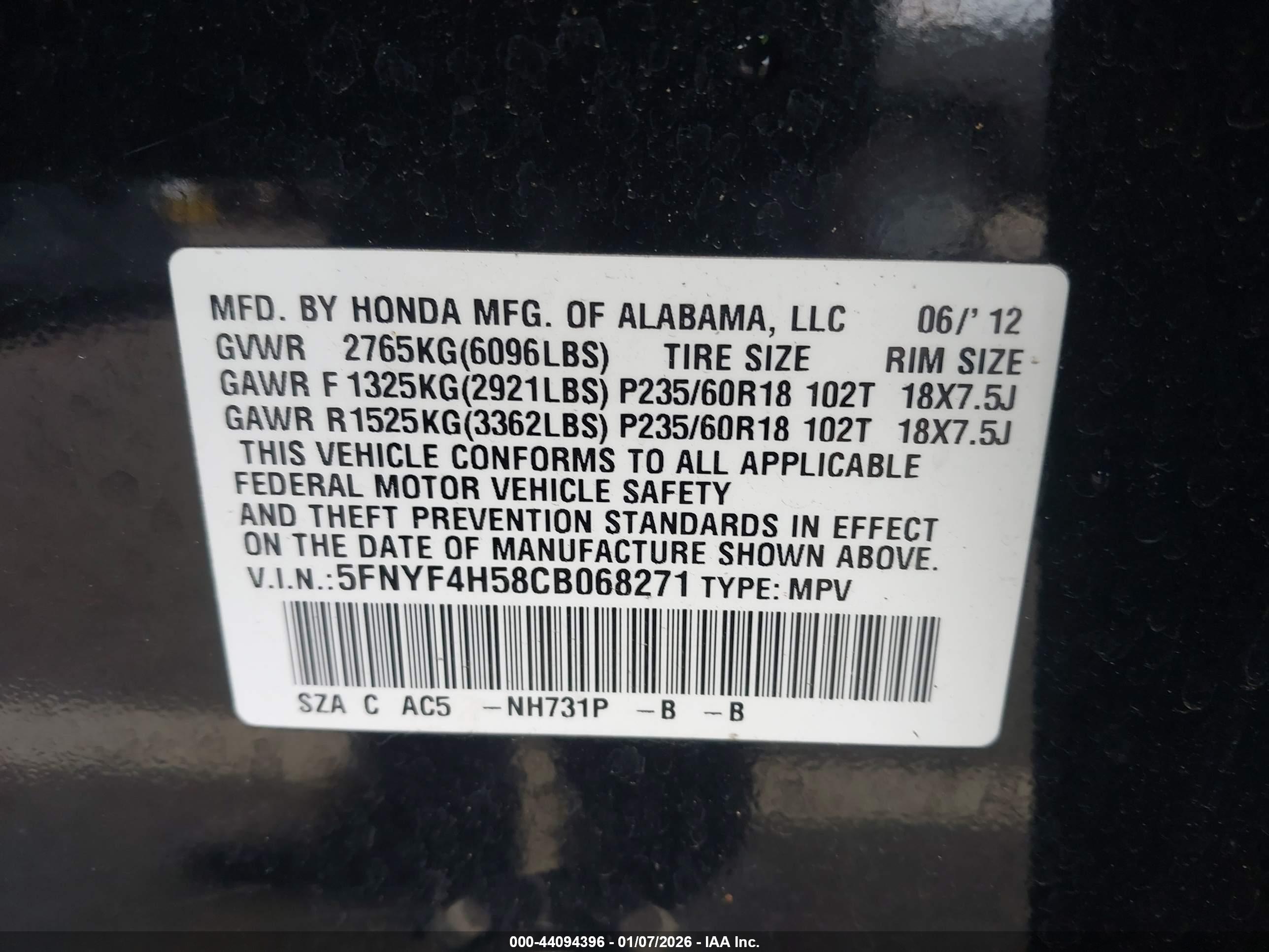 HONDA PILOT image 9