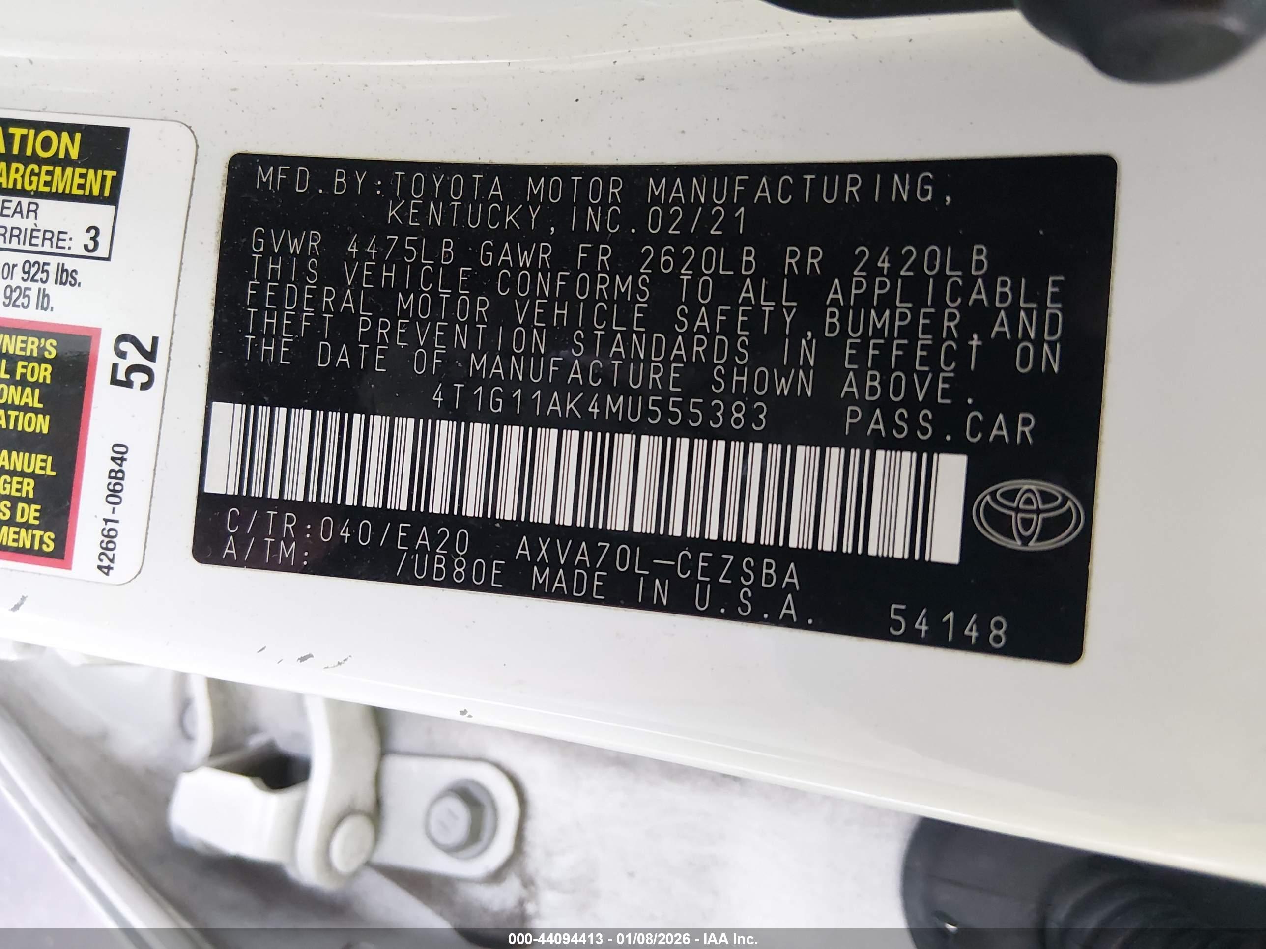 TOYOTA CAMRY image 9